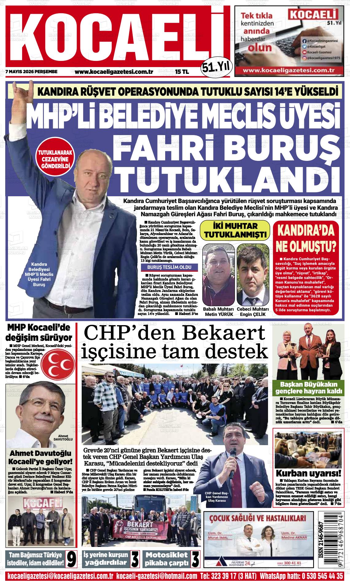Kocaeli 07.05.2026