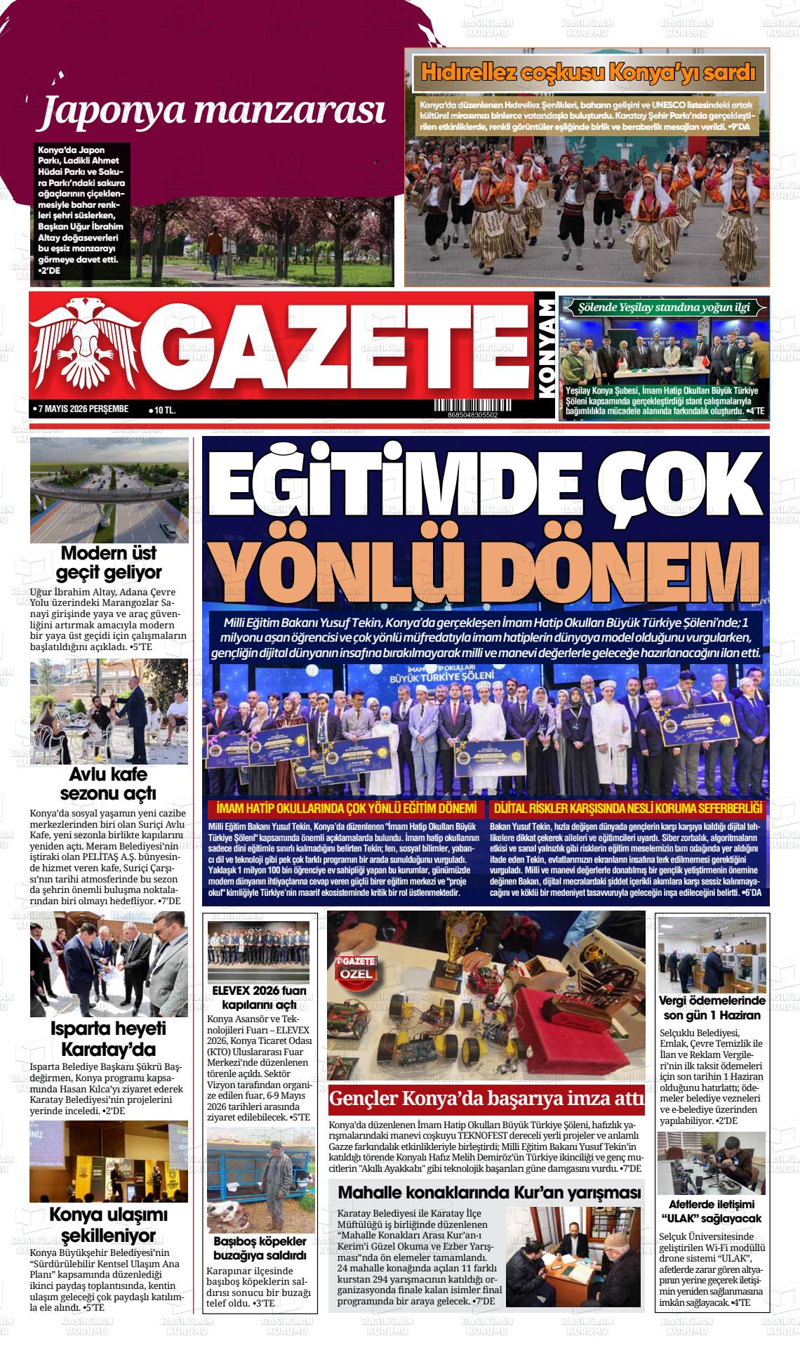 Konya Yenigun 07.05.2026