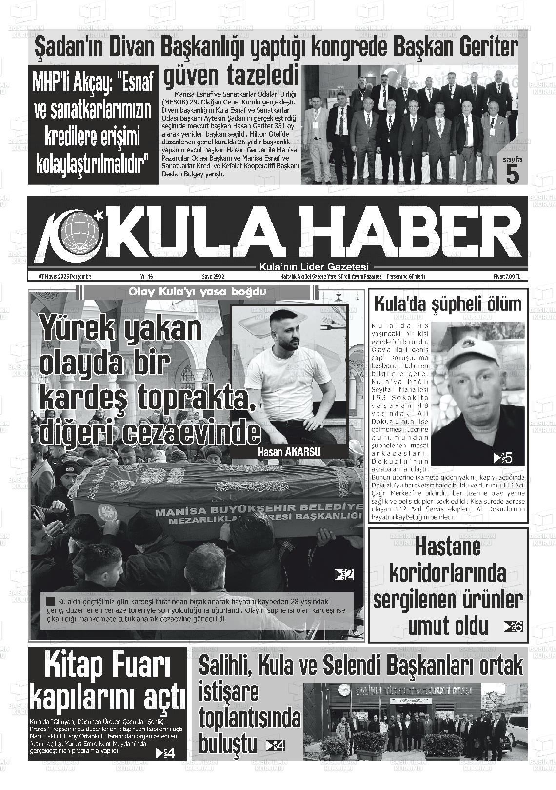Manisa Kulahaber 07.05.2026