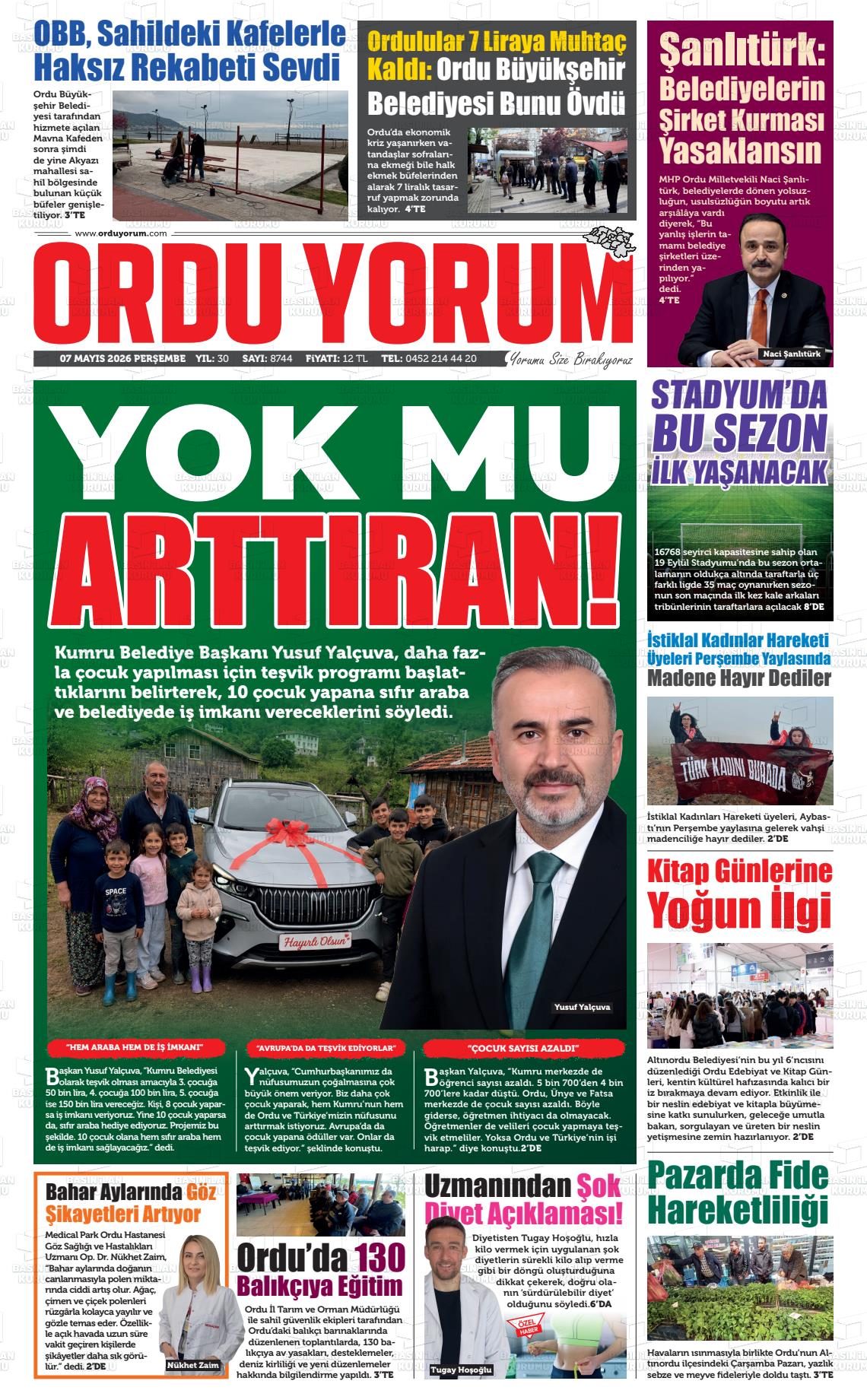 Ordu Yorum 07.05.2026
