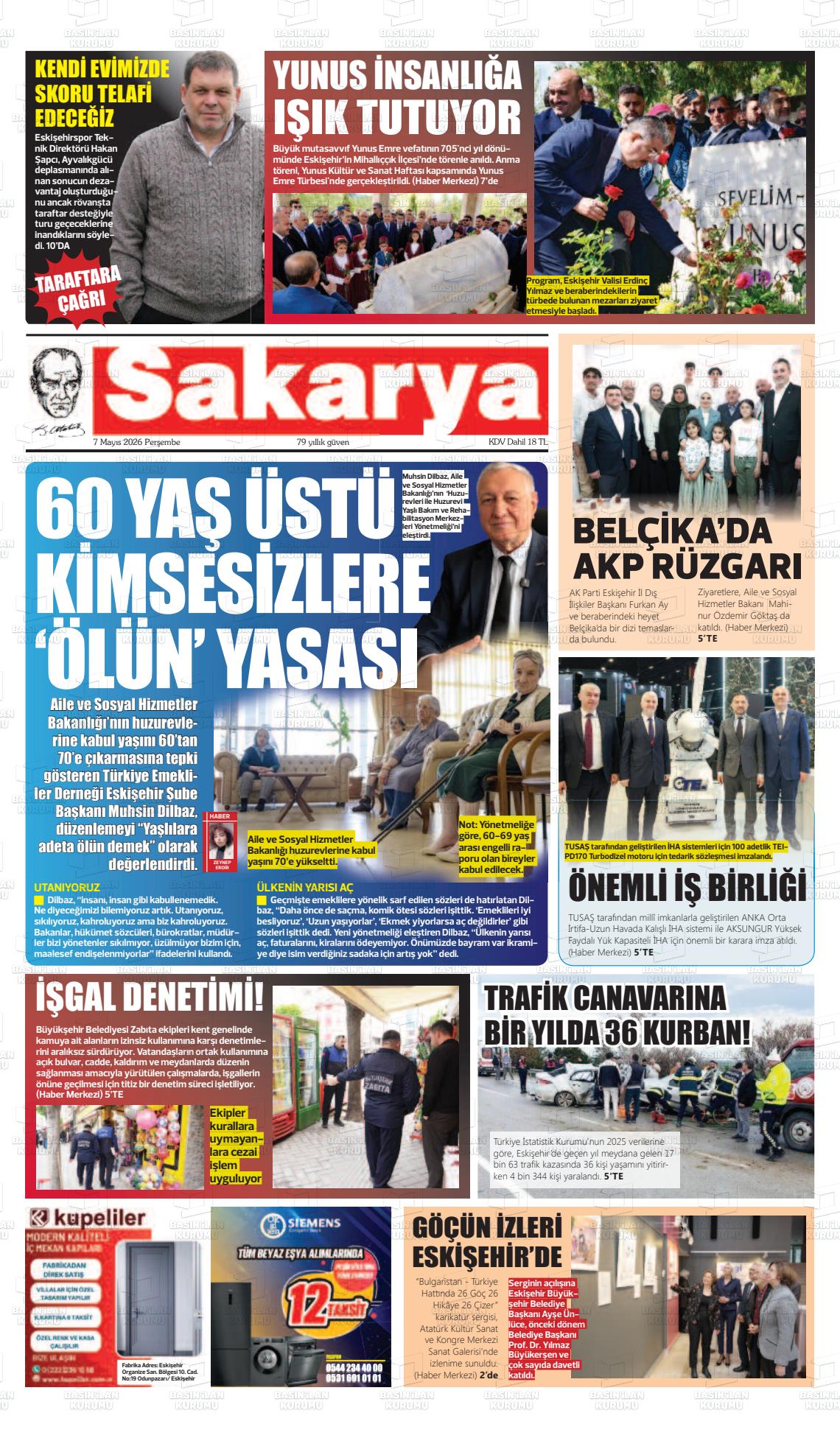 Eskisehir Sakarya 07.05.2026
