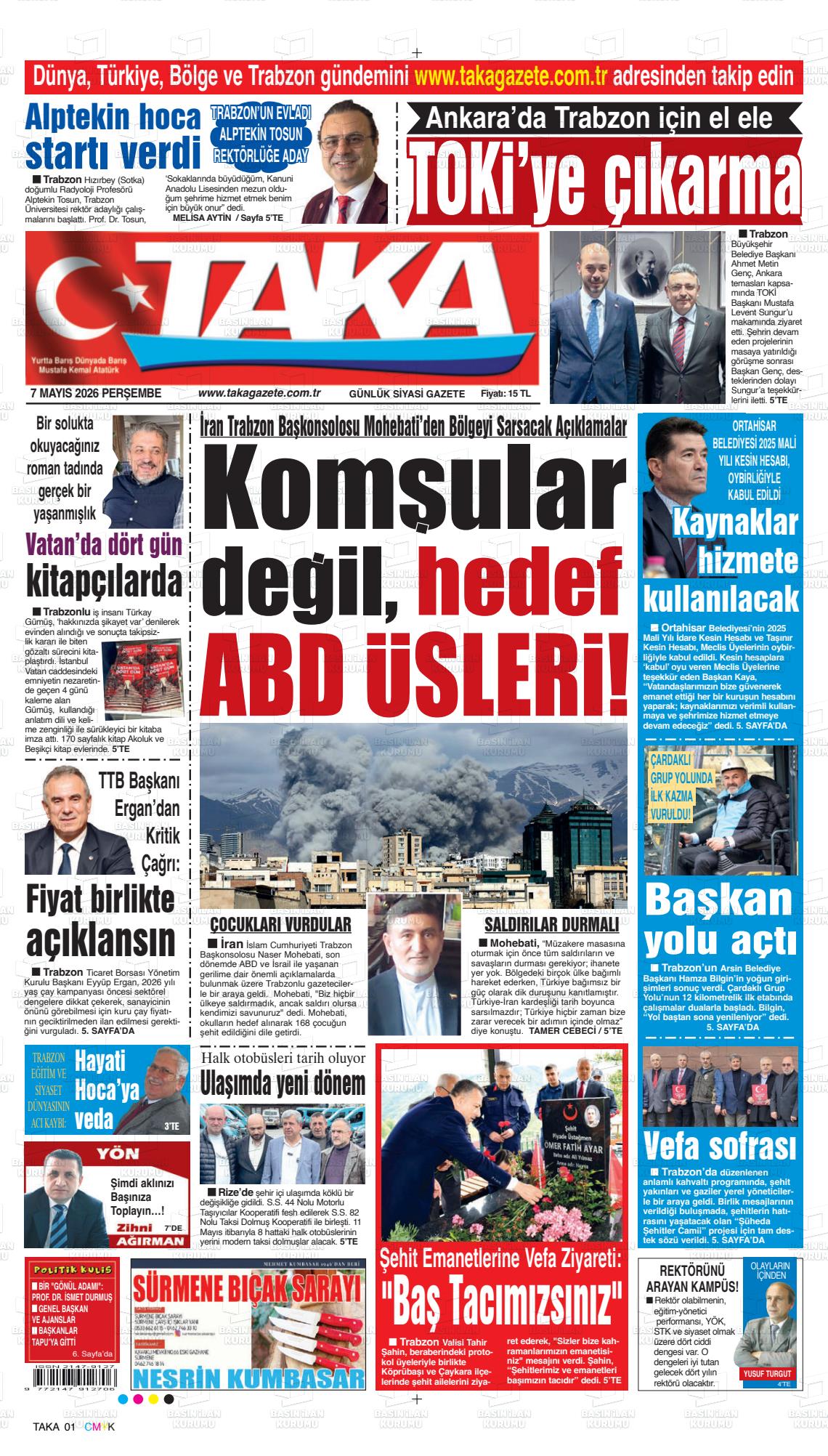 Trabzon Taka 07.05.2026