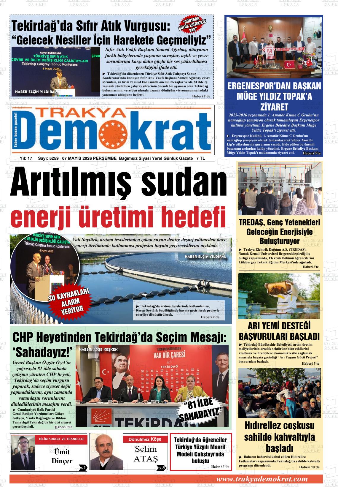 Tekirdag Trakyademokrat 07.05.2026