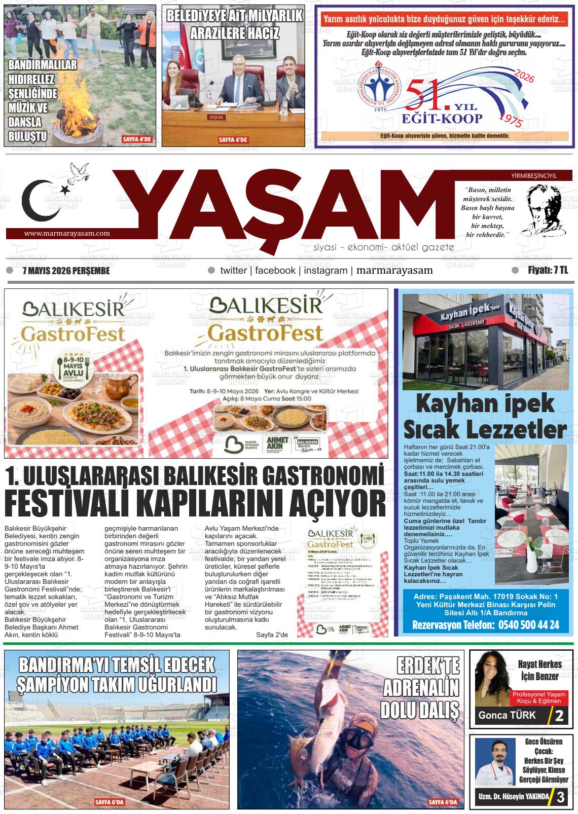 Canakkale Yasam 07.05.2026