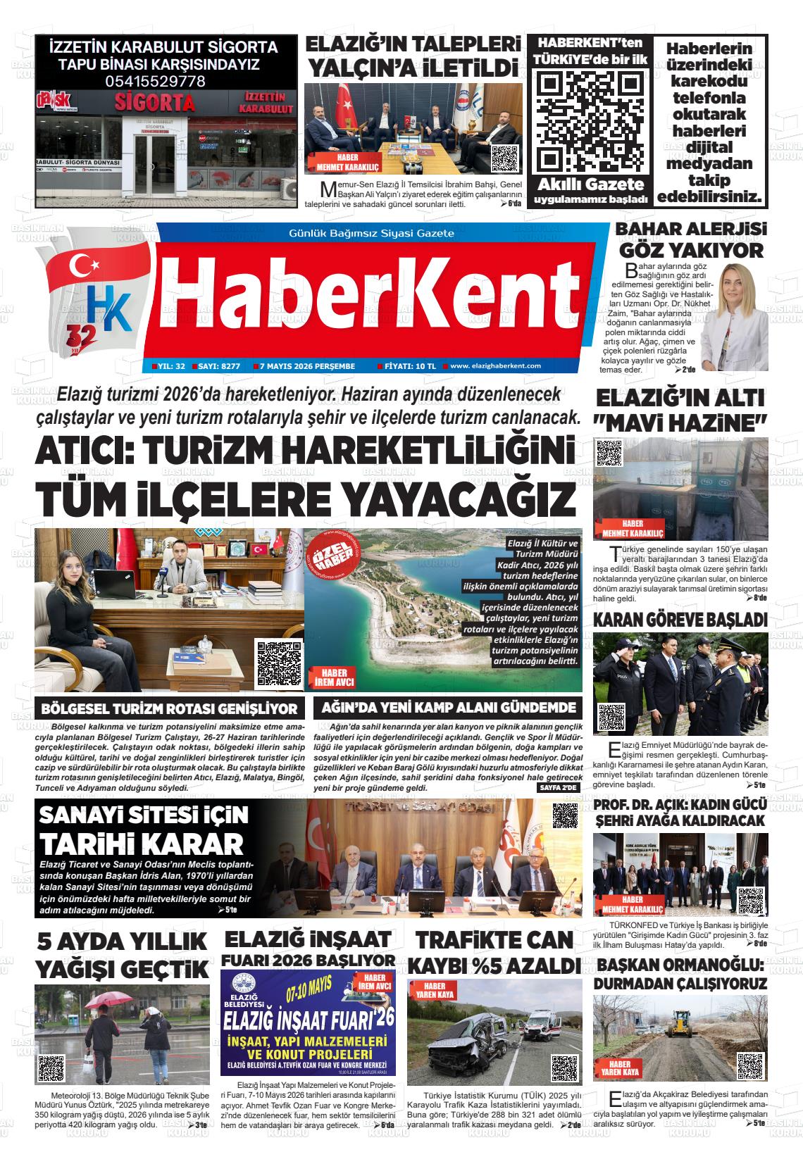 Elazig Yenicag 07.05.2026