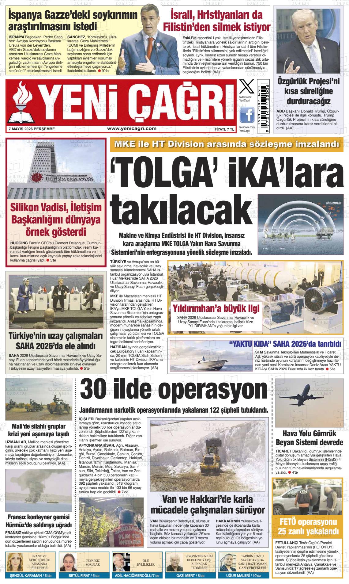 Istanbul Yenicagri 07.05.2026