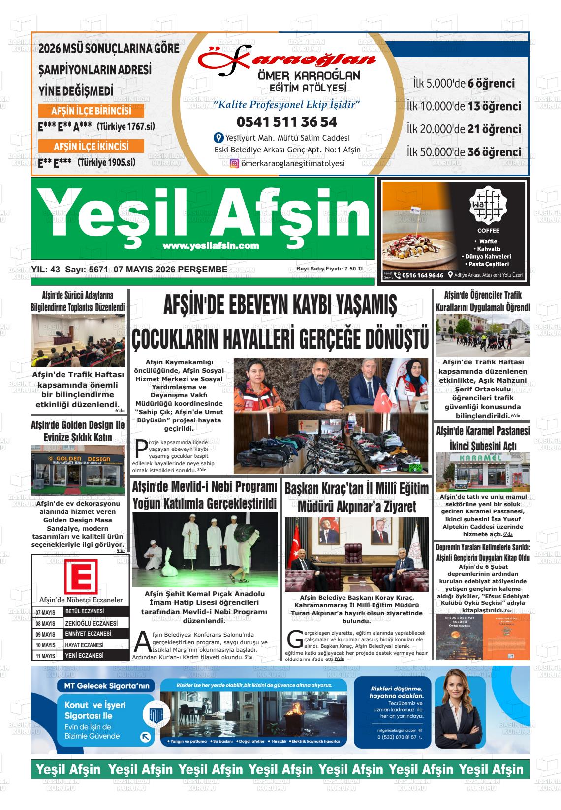 Kahramanmaras Yesilafsin 07.05.2026