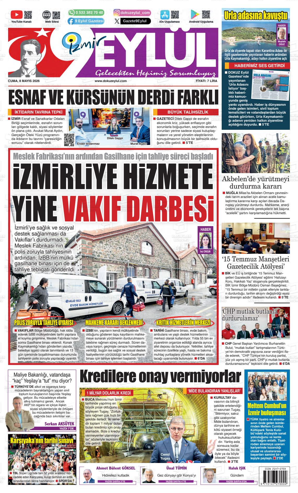 Izmir 9 Eylul 08.05.2026