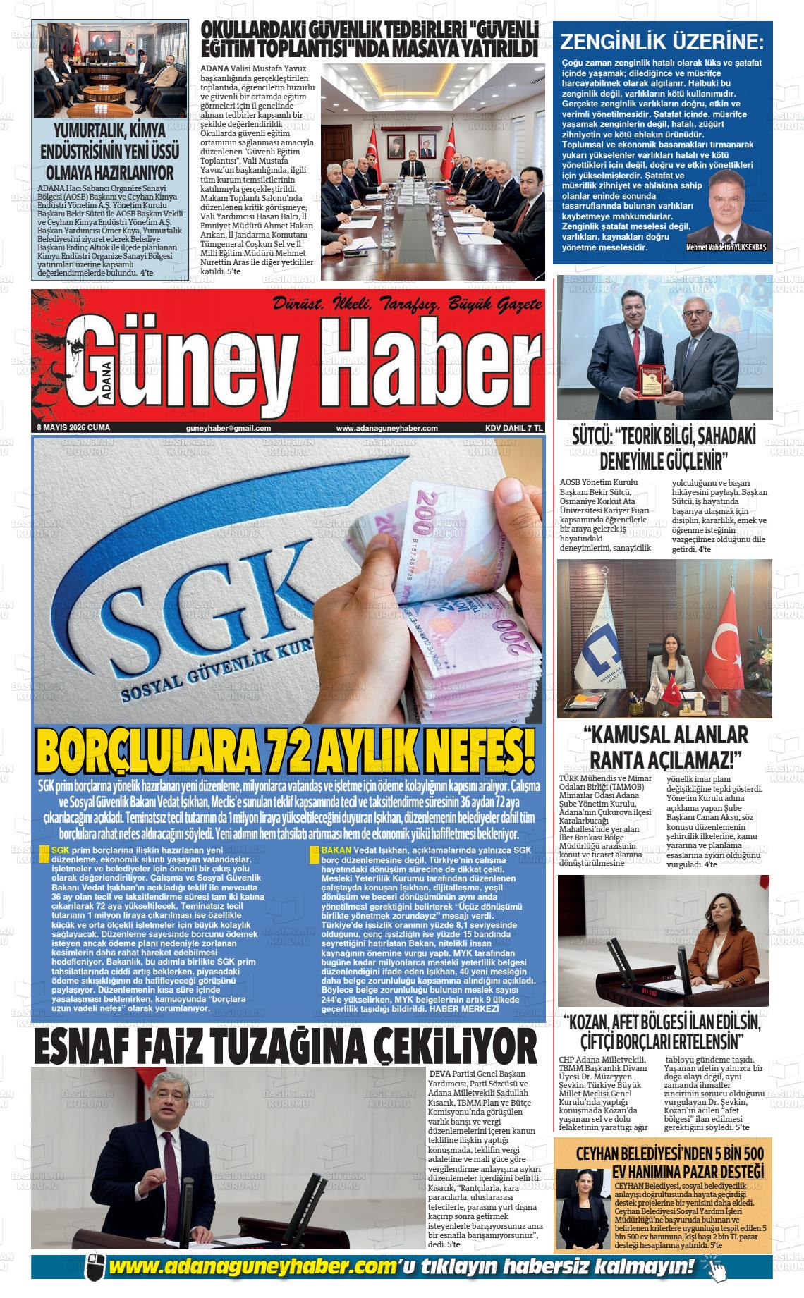 Adana Guneyhaber 08.05.2026
