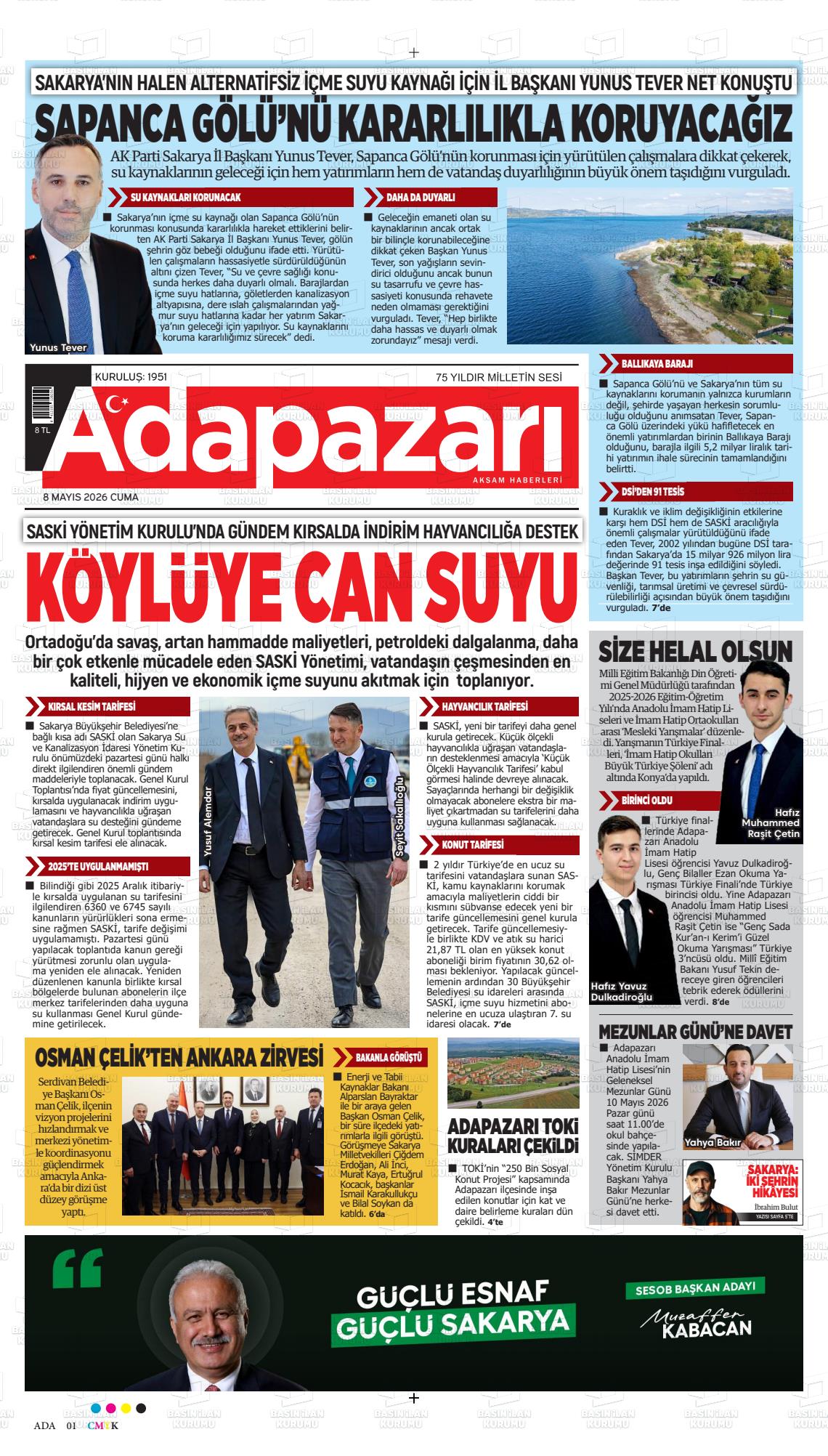 Sakarya Adapazariaksamhaberleri 08.05.2026