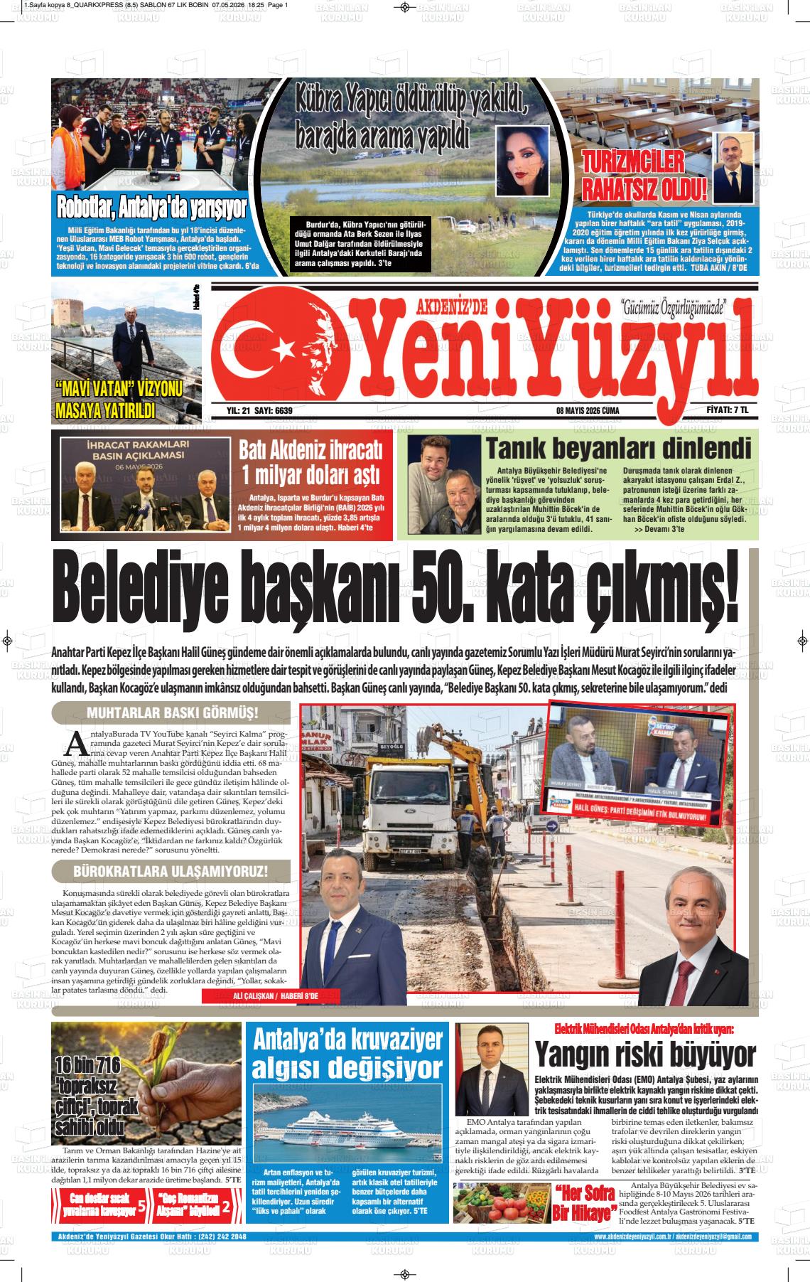 Antalya Akdenizdeyeniyuzyil 08.05.2026