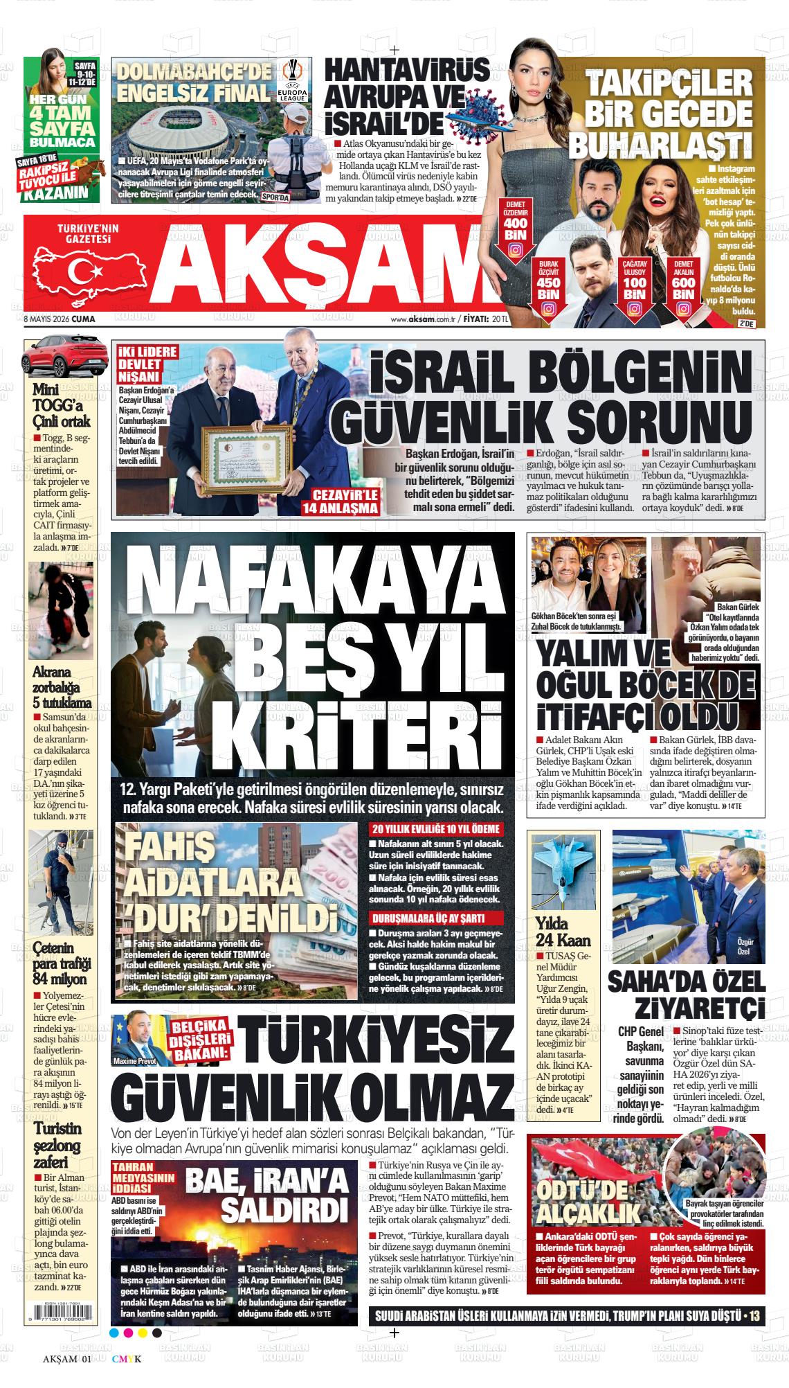 Akşam Gazetesi 08.05.2026