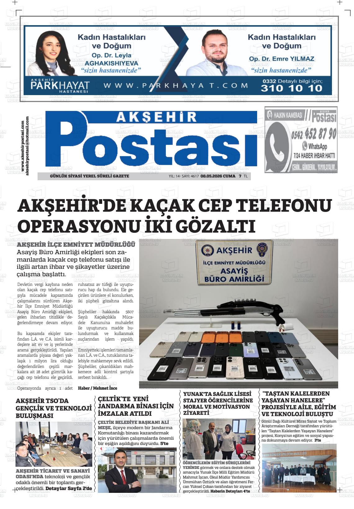 Konya Aksehirpostasi 08.05.2026