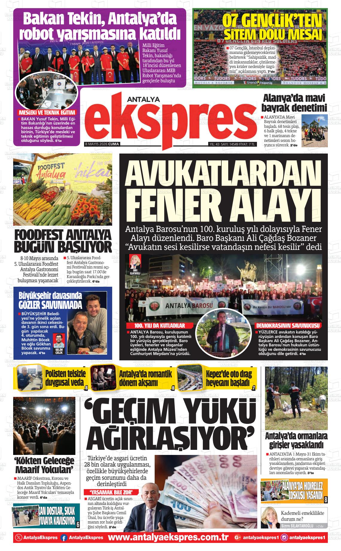 Antalya Ekspres 08.05.2026