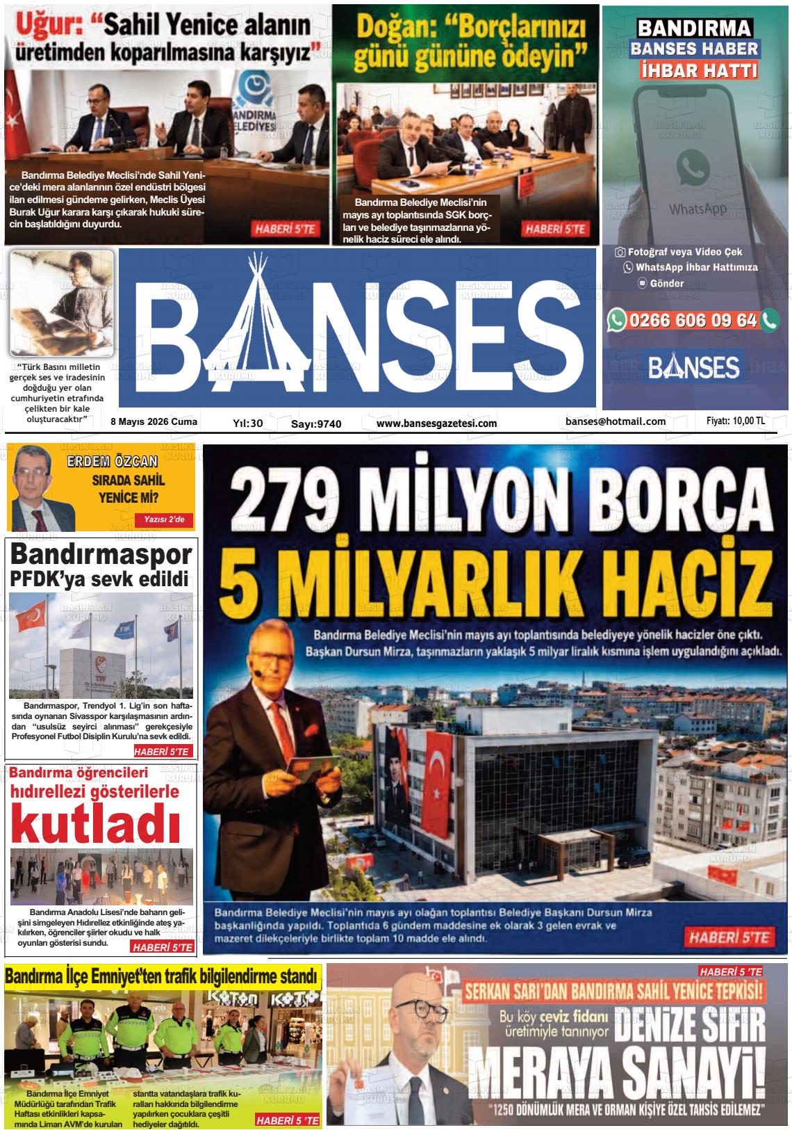 Balikesir Banses 08.05.2026
