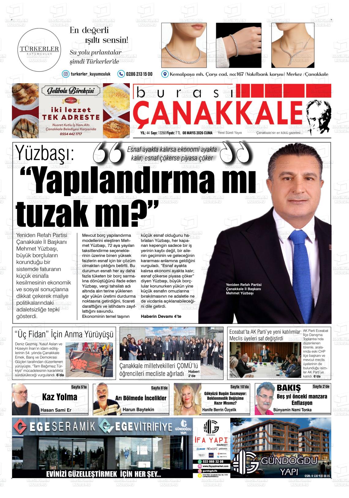 Canakkale Burasi 08.05.2026