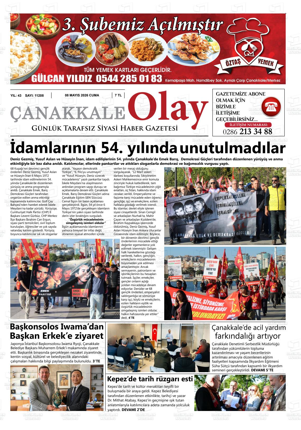 Canakkale Olay 08.05.2026