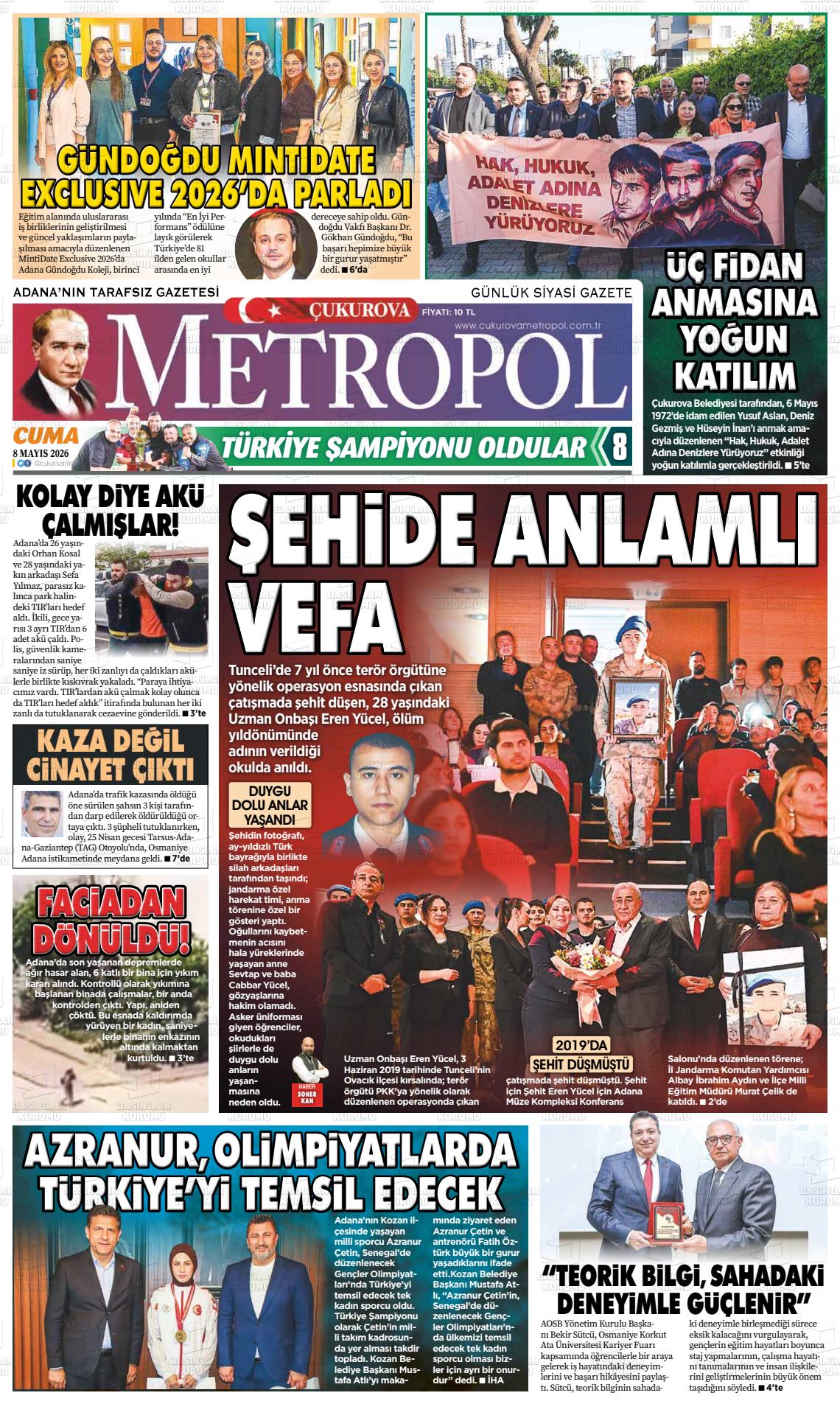 Adana Cukurovametropol 08.05.2026