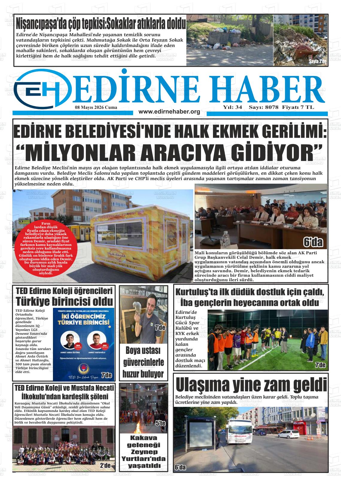 Edirne Haber 08.05.2026