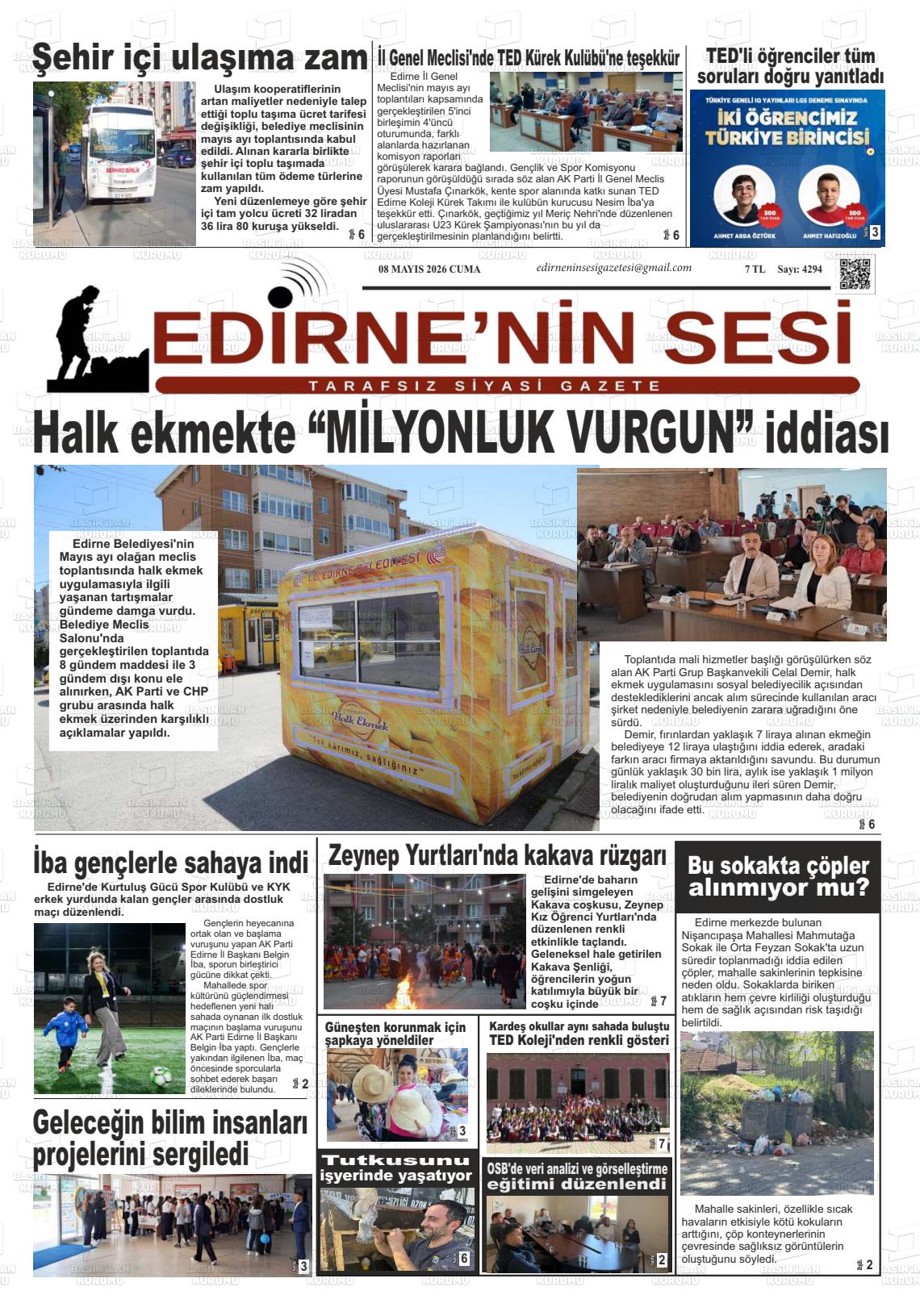 Edirne Star 08.05.2026