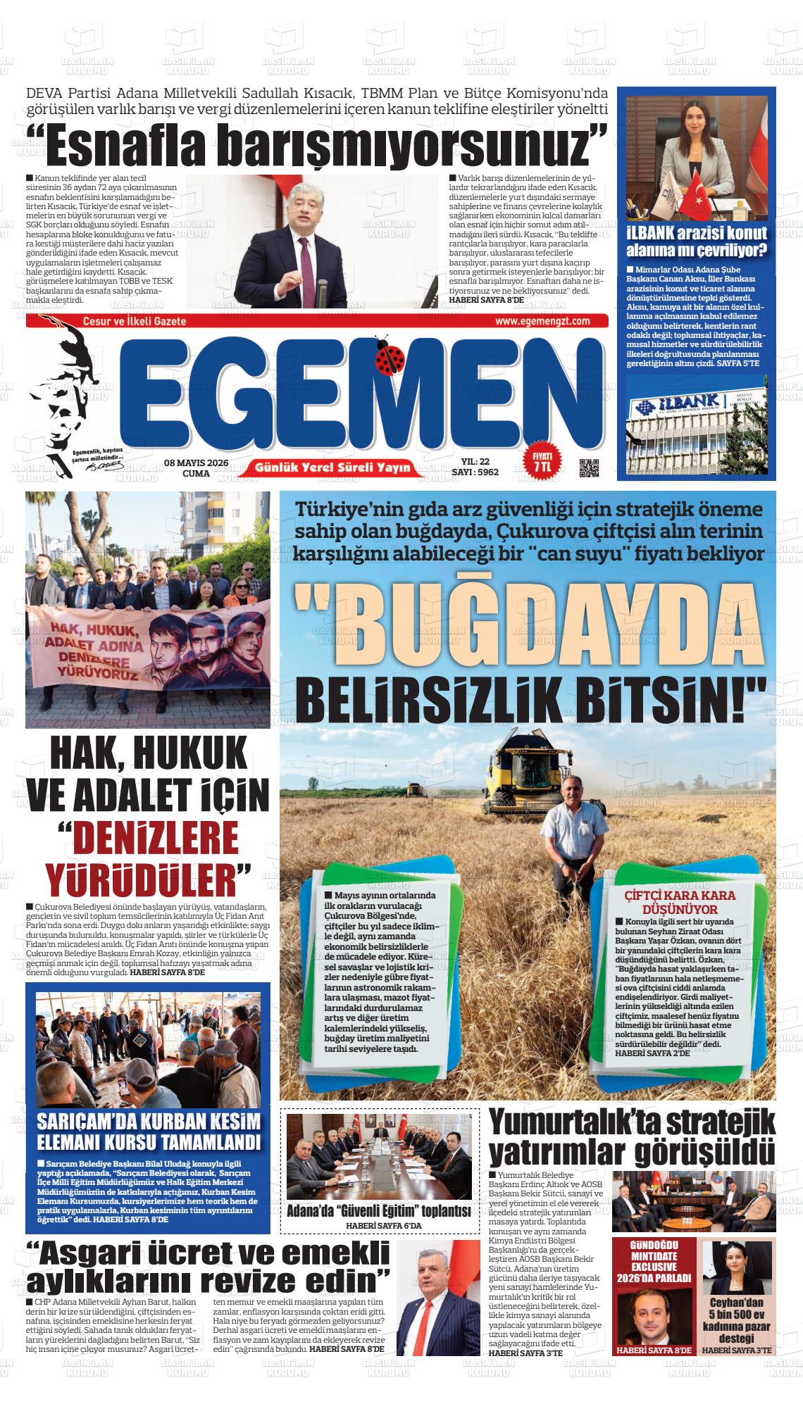 Adana Egemen 08.05.2026
