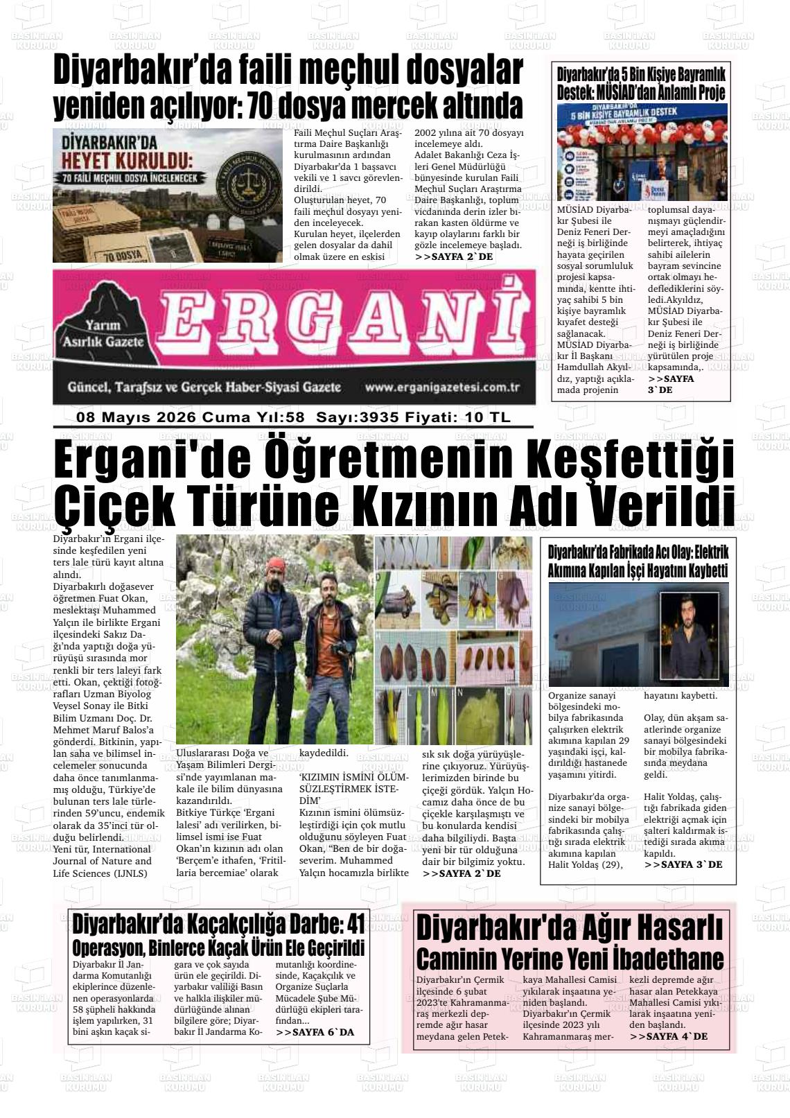 Diyarbakir Ergani 08.05.2026