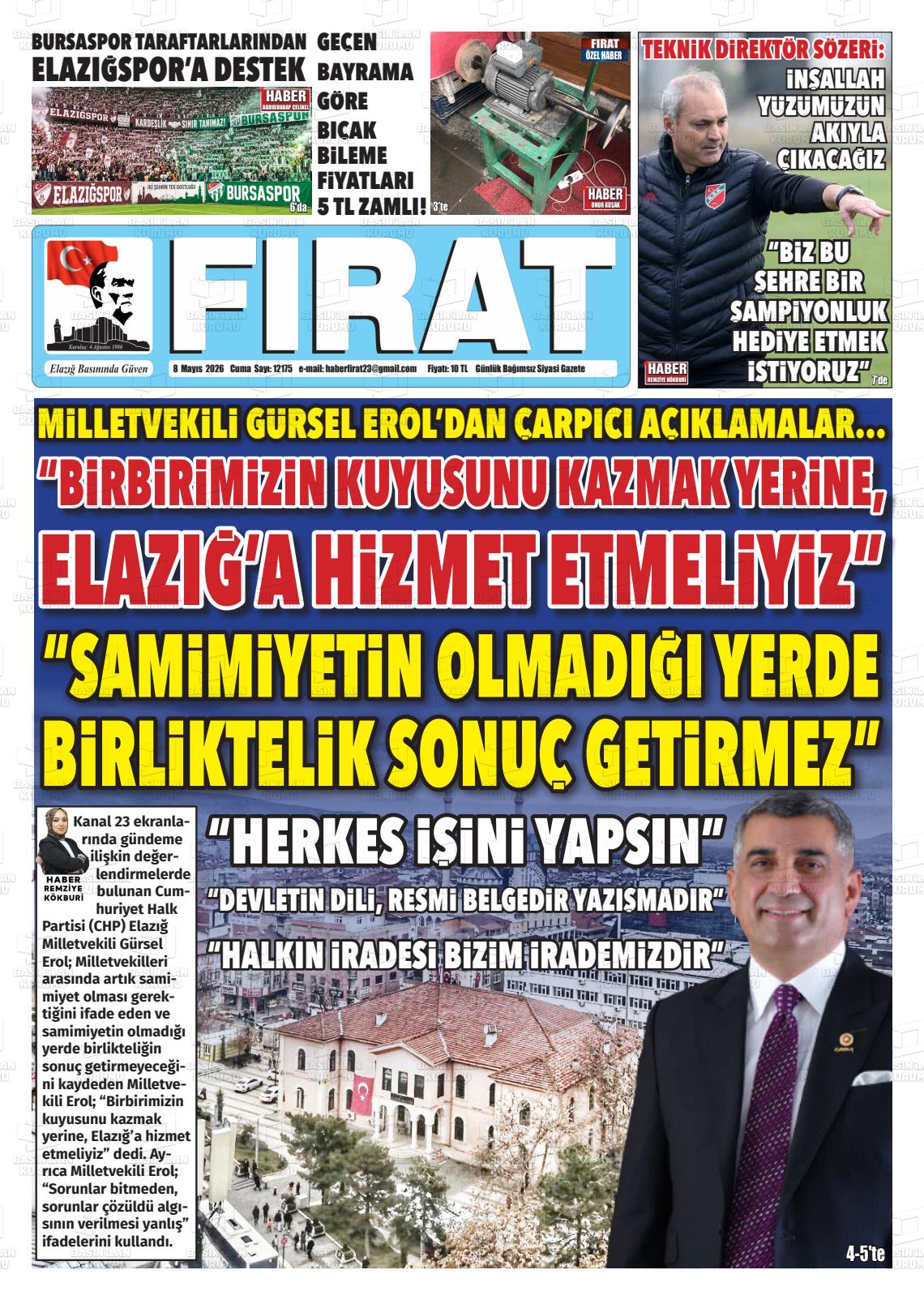 Elazig Firatgazetesi 08.05.2026