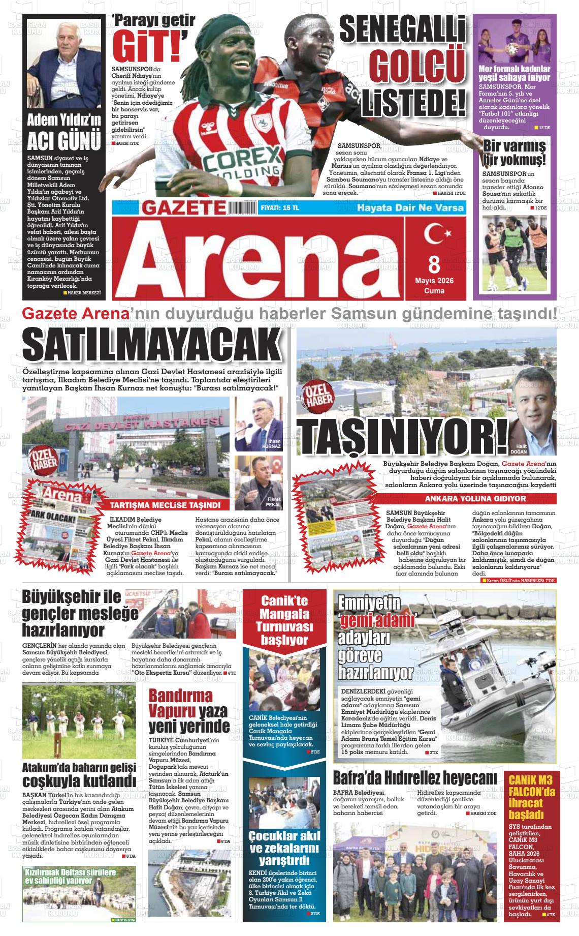 Samsun Gazetearena 08.05.2026