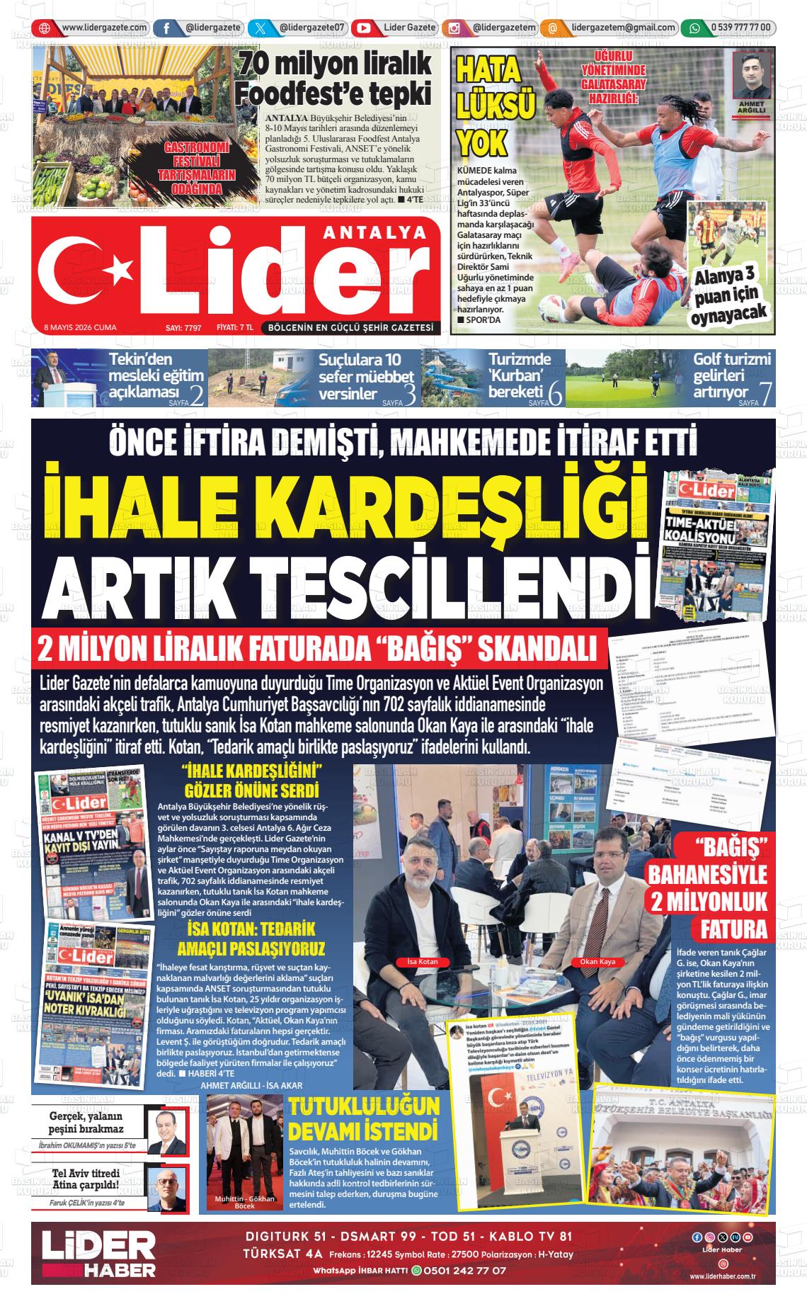 Antalya Gazetebir 08.05.2026