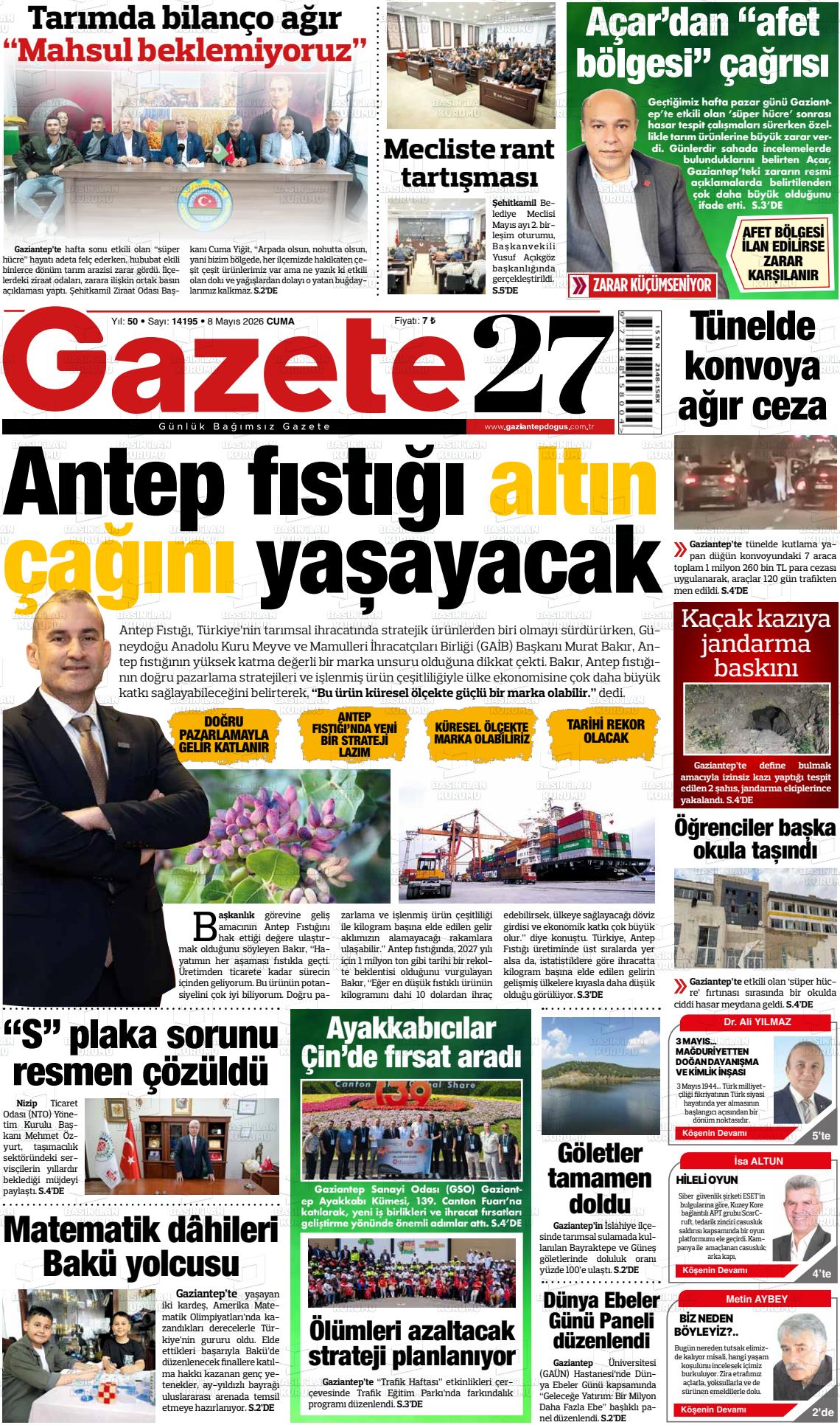 Gaziantep Dogus 08.05.2026
