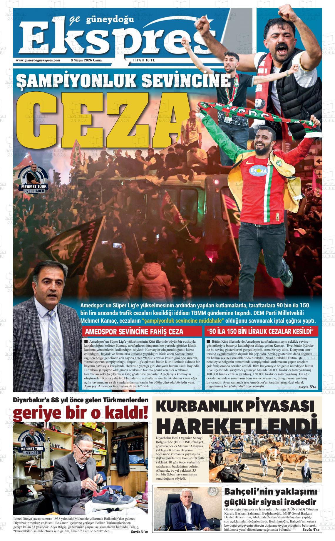 Diyarbakir Geguneydoguekspres 08.05.2026