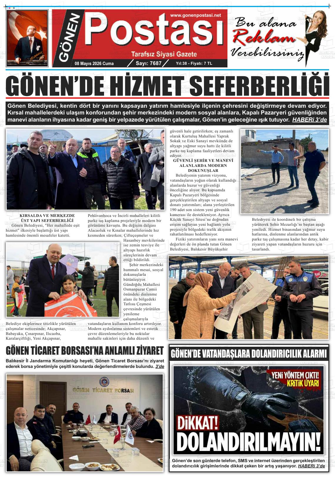 Balikesir Gonenpostasi 08.05.2026