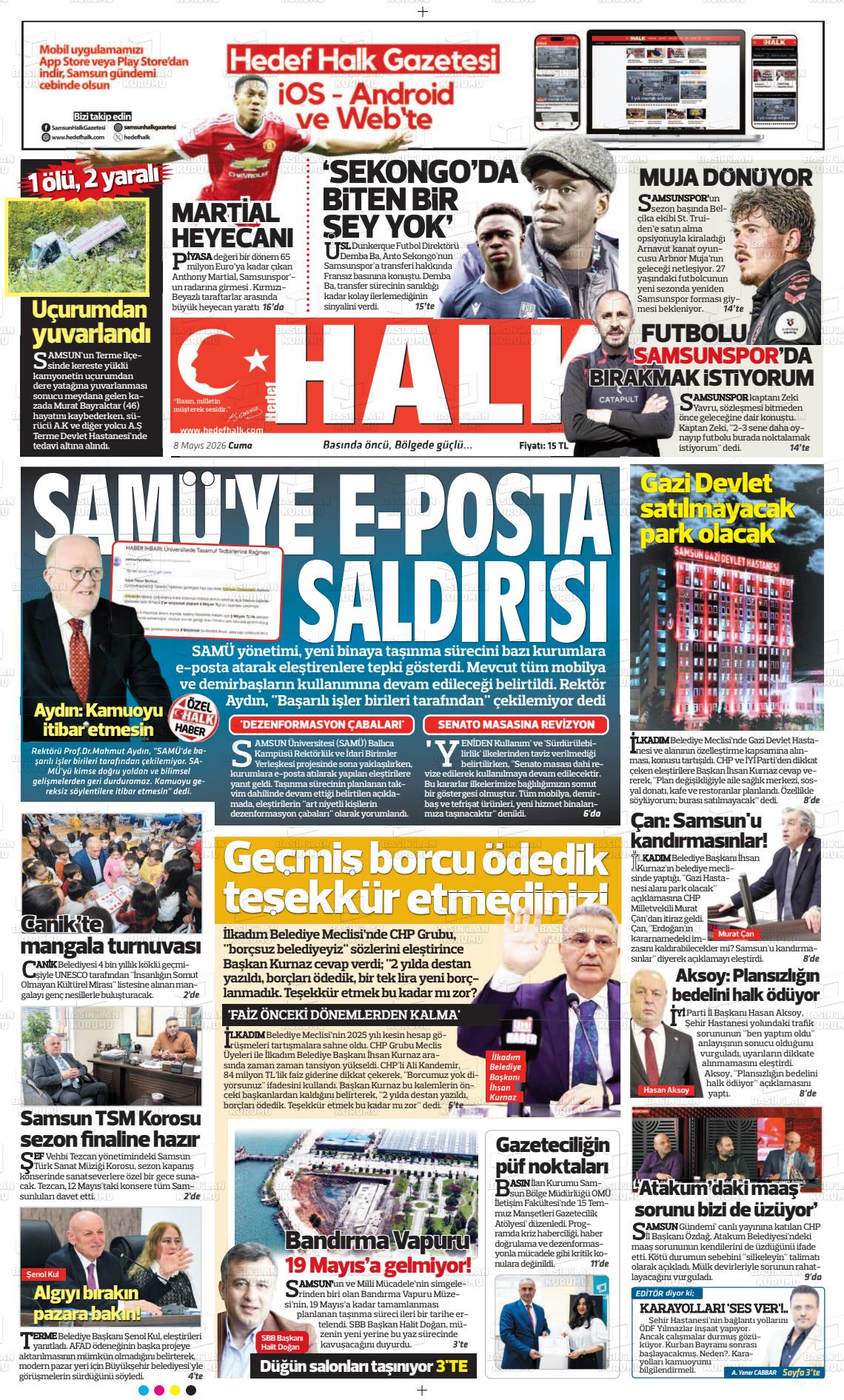 Samsun Hedefhalk 08.05.2026