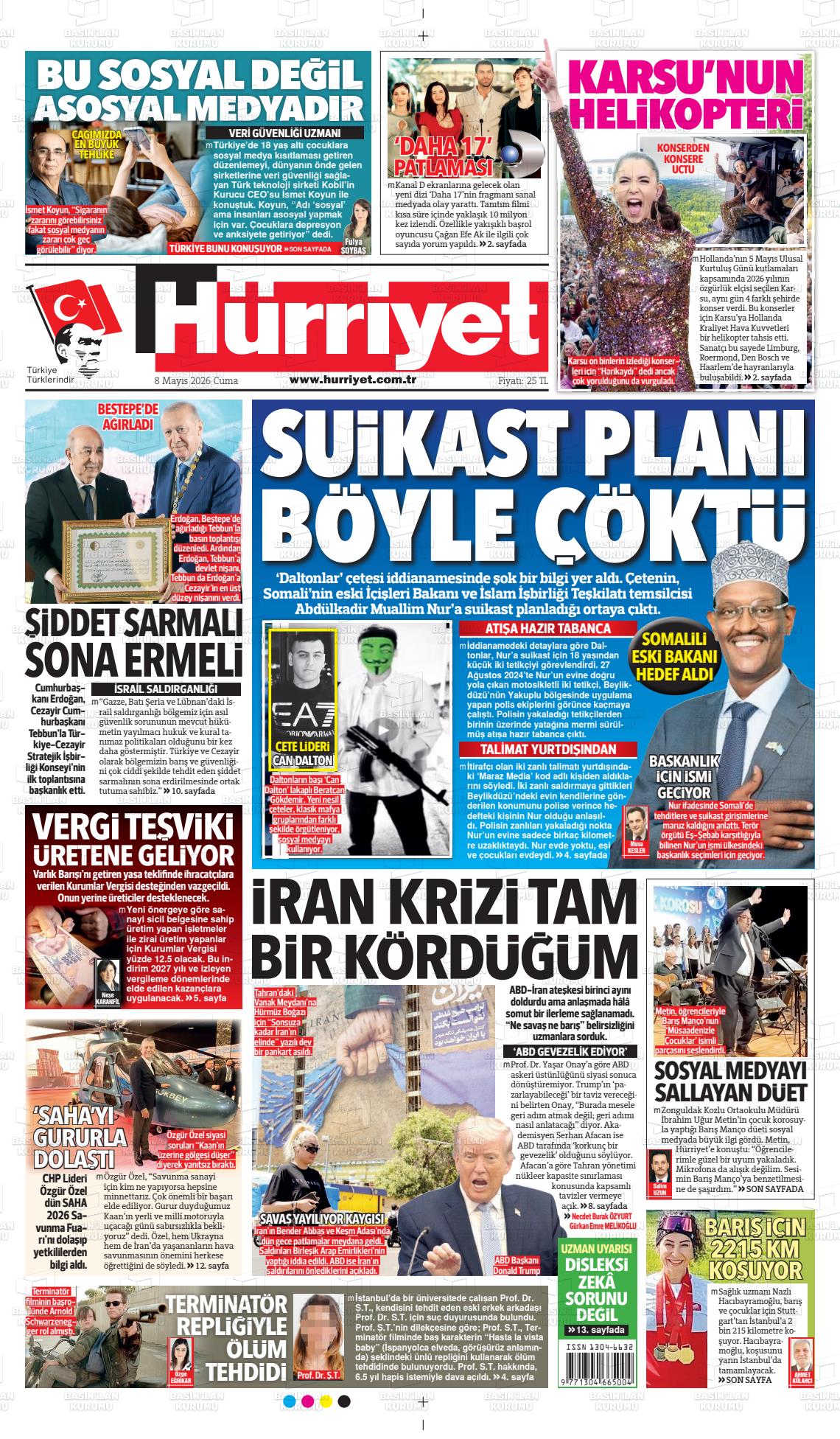 Hürriyet Gazetesi 08.05.2026