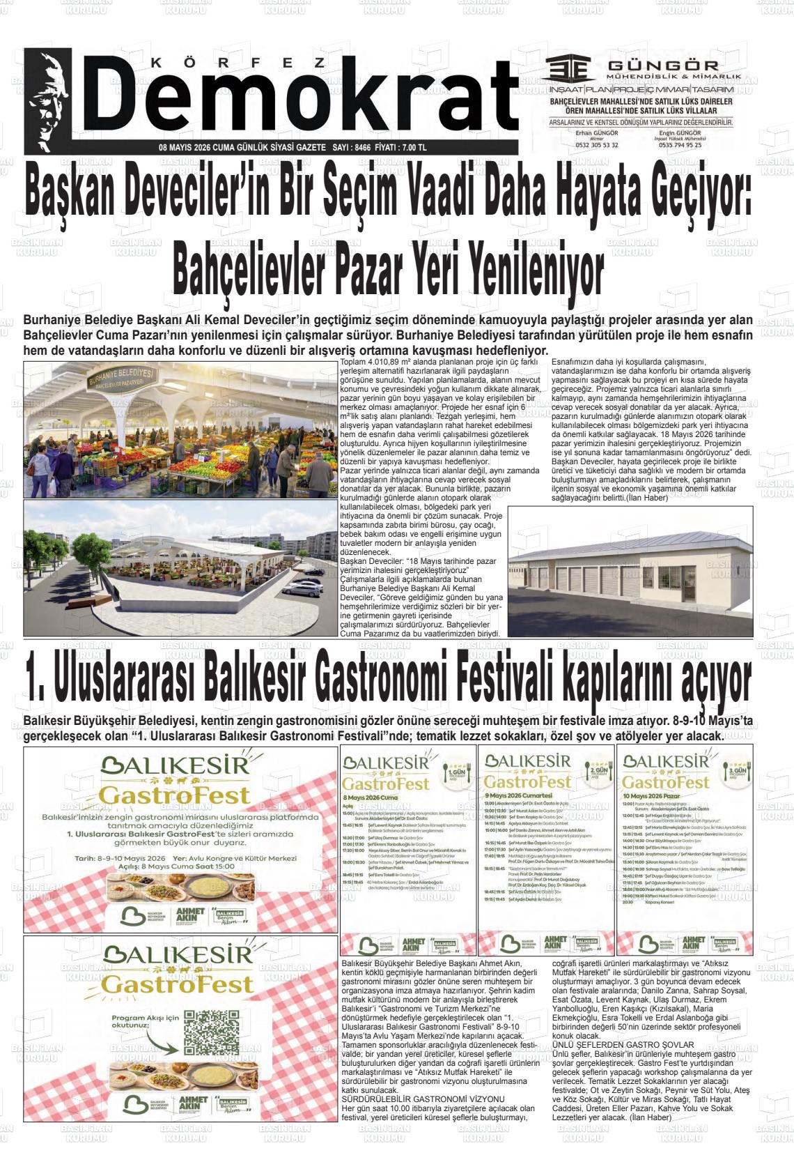Balikesir Korfezdemokrat 08.05.2026
