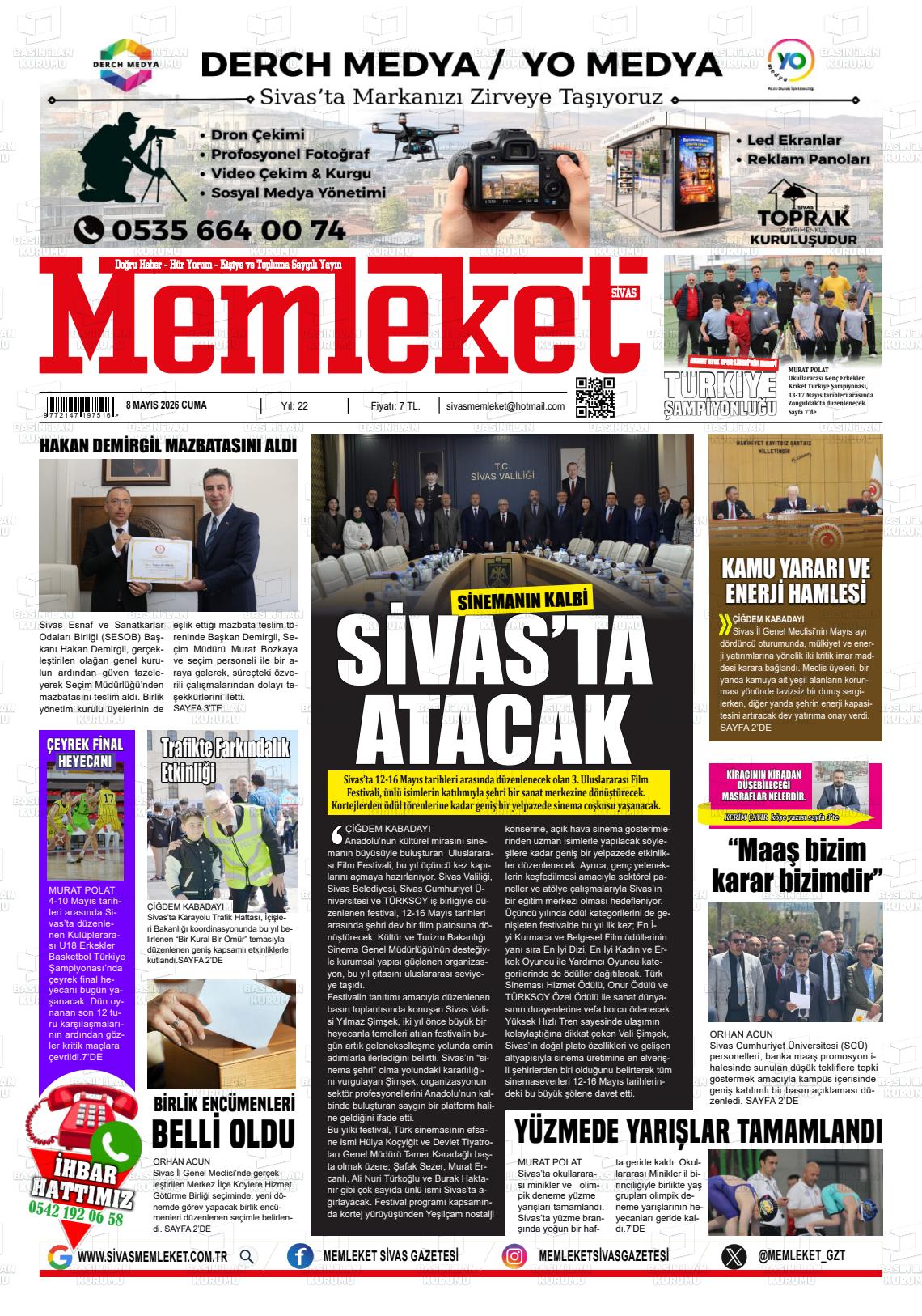 Sivas Memleket 08.05.2026