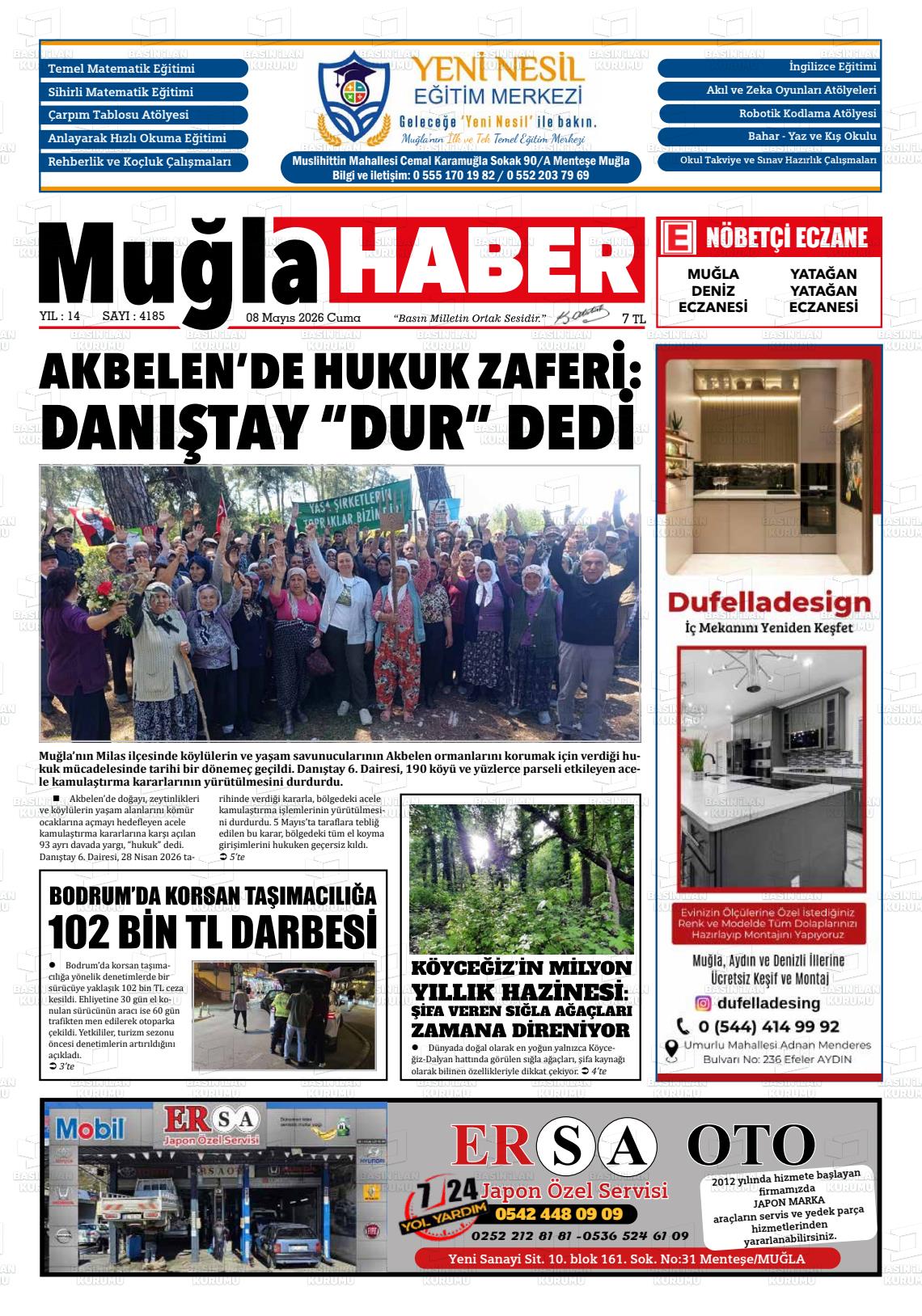 Mugla Haber 08.05.2026