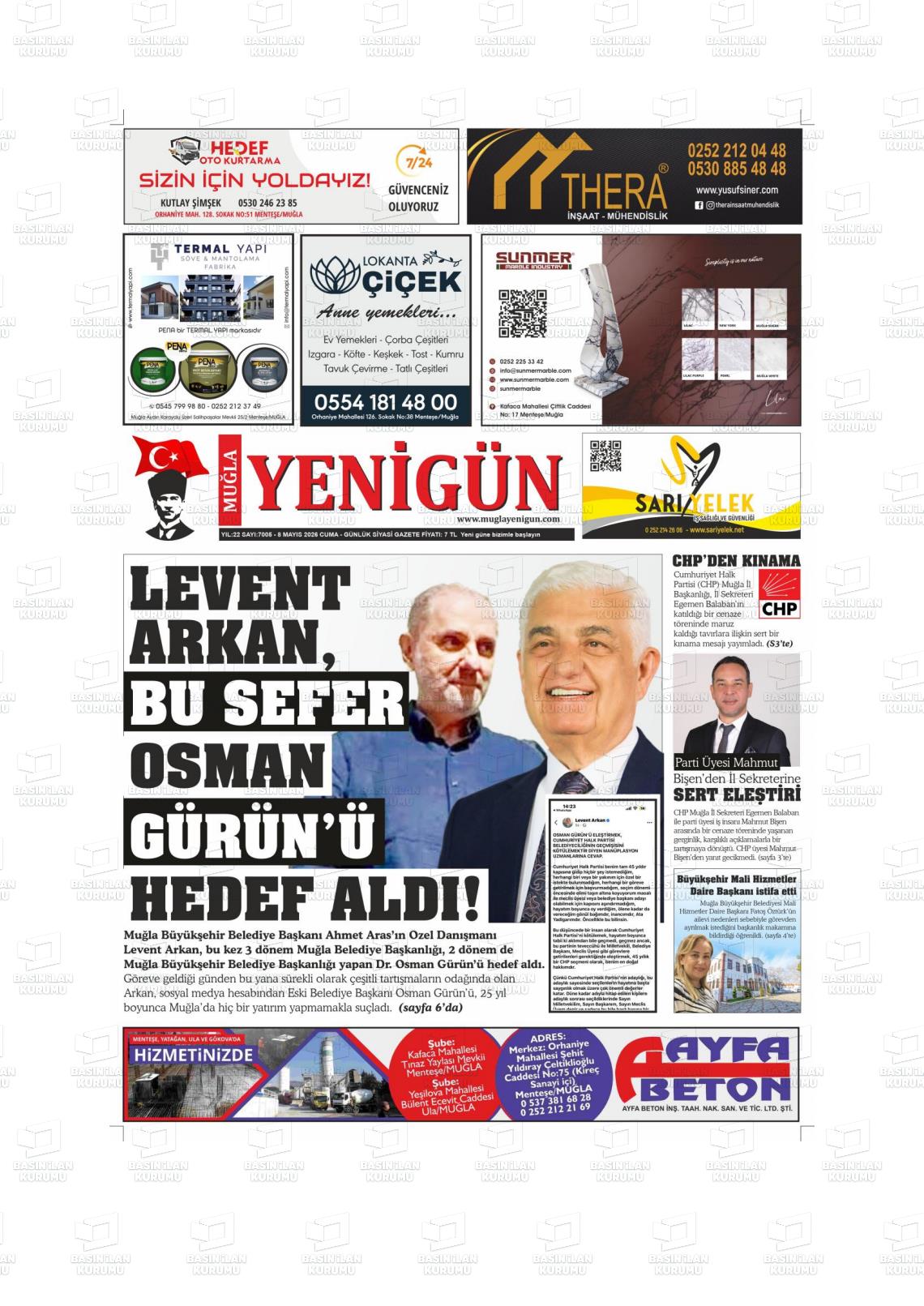 Mugla Yenigun 08.05.2026