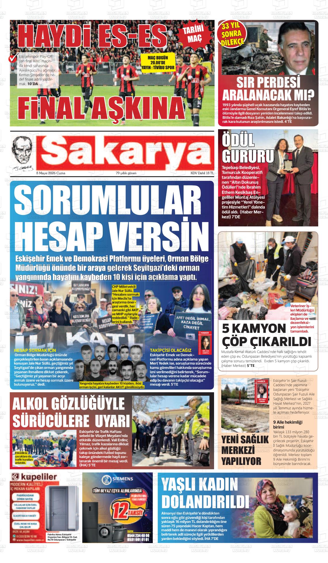 Eskisehir Sakarya 08.05.2026
