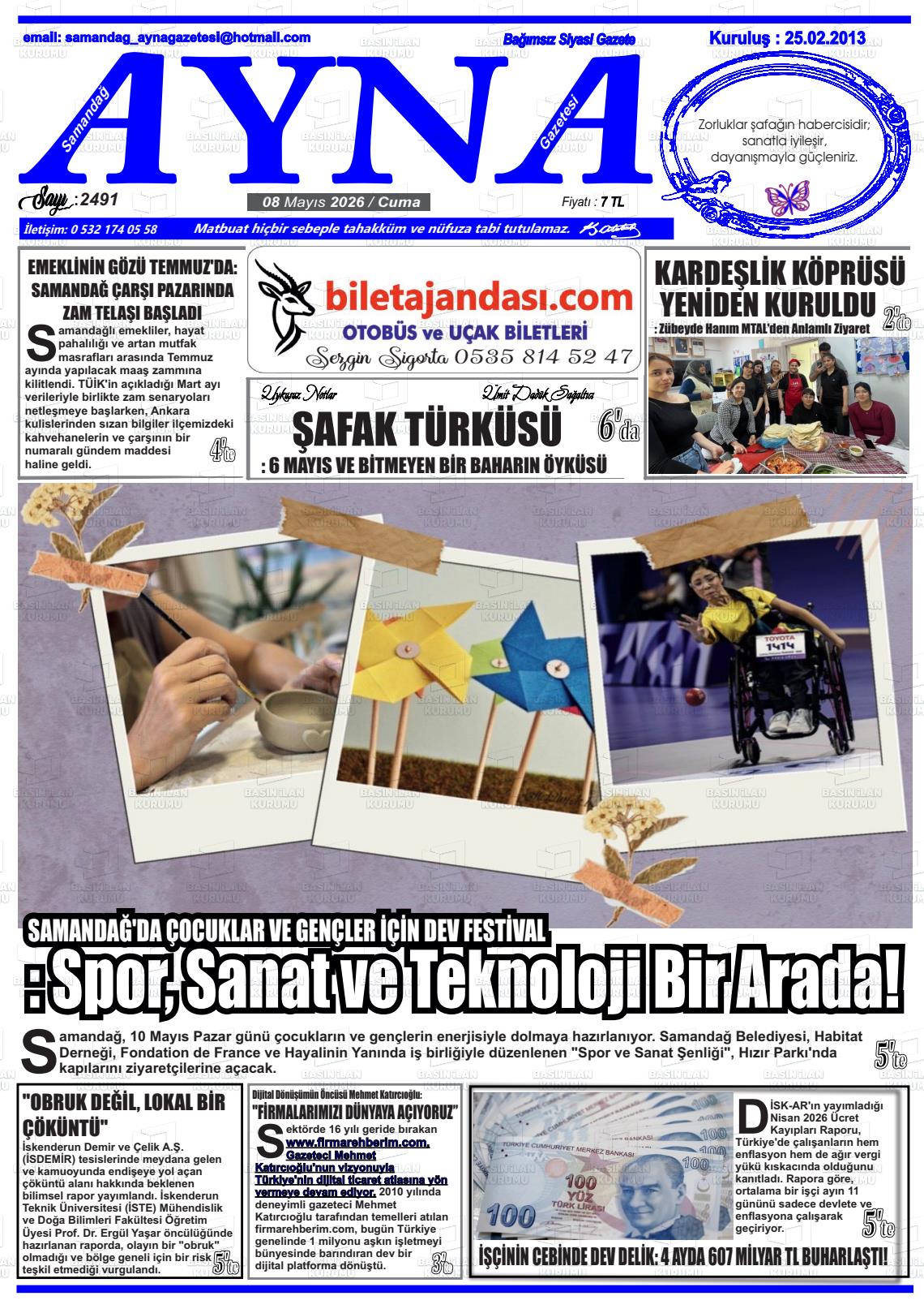 Hatay Samandagayna 08.05.2026