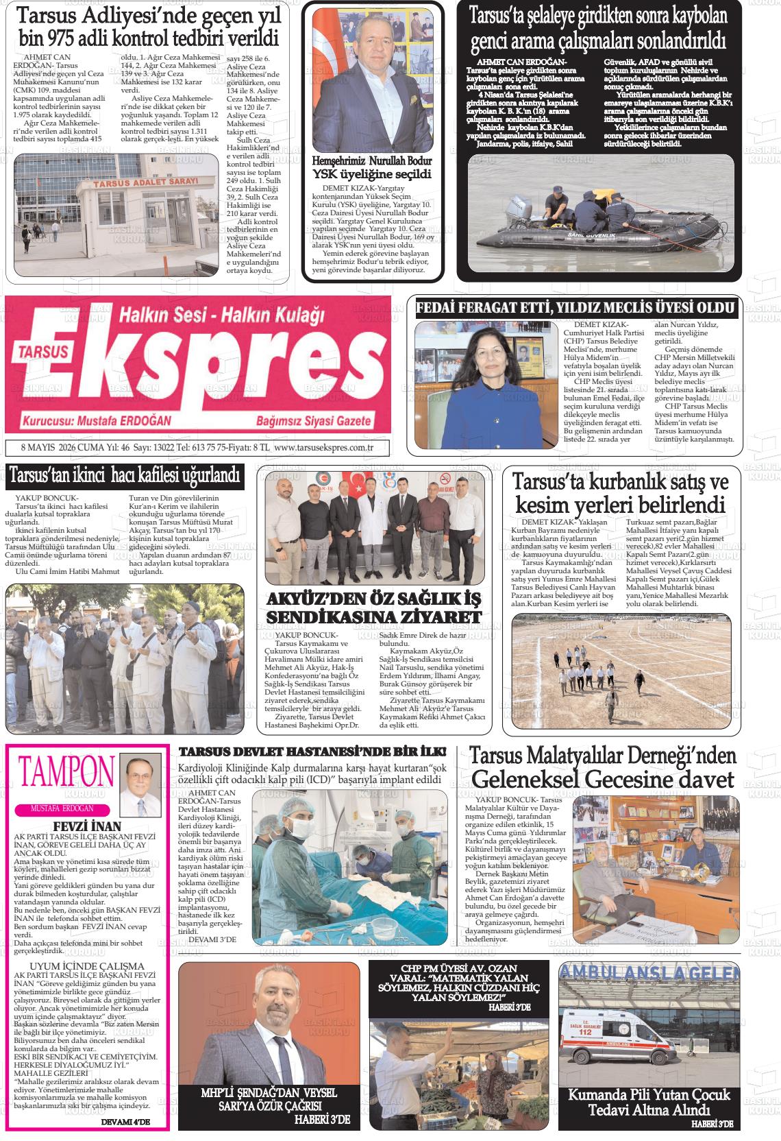 Mersin Tarsusekspres 08.05.2026