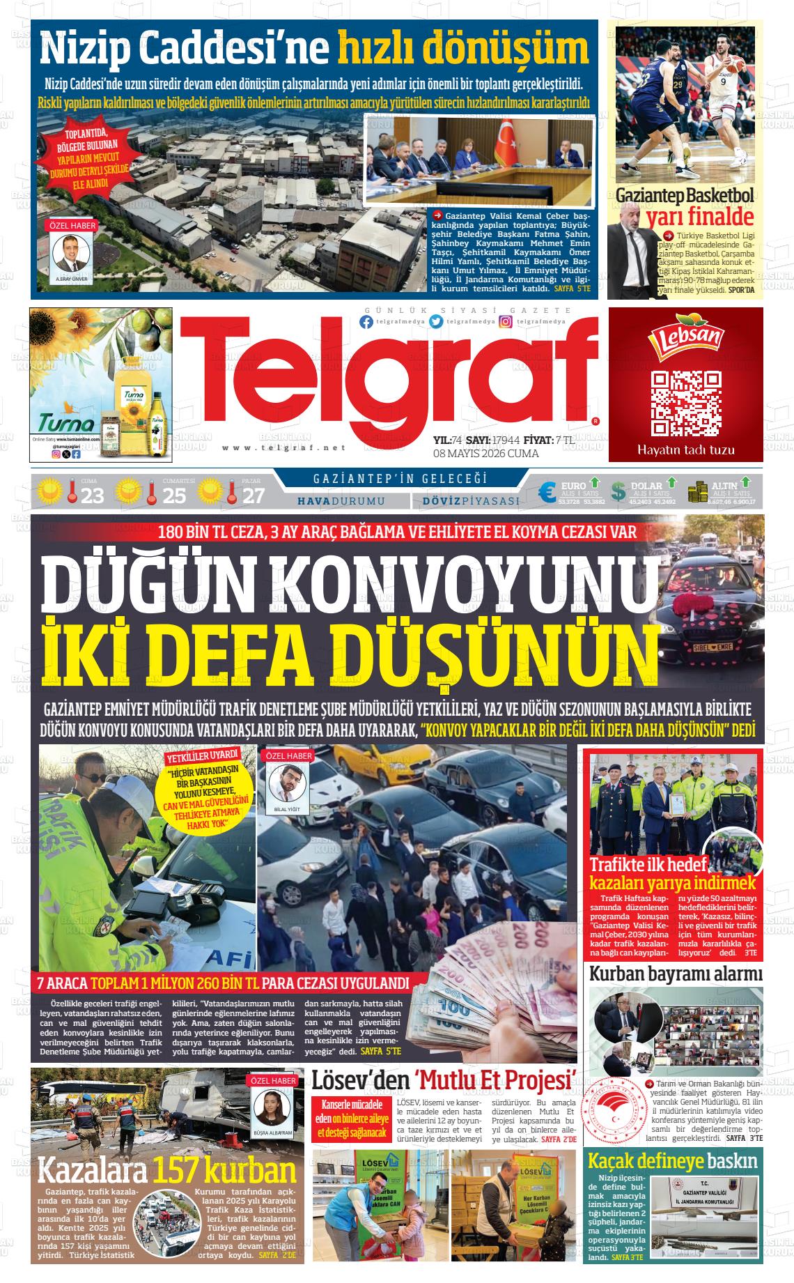Gaziantep Telgraf 08.05.2026