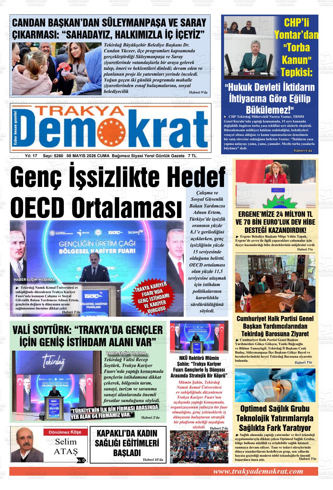 Tekirdag Trakyademokrat 08.05.2026