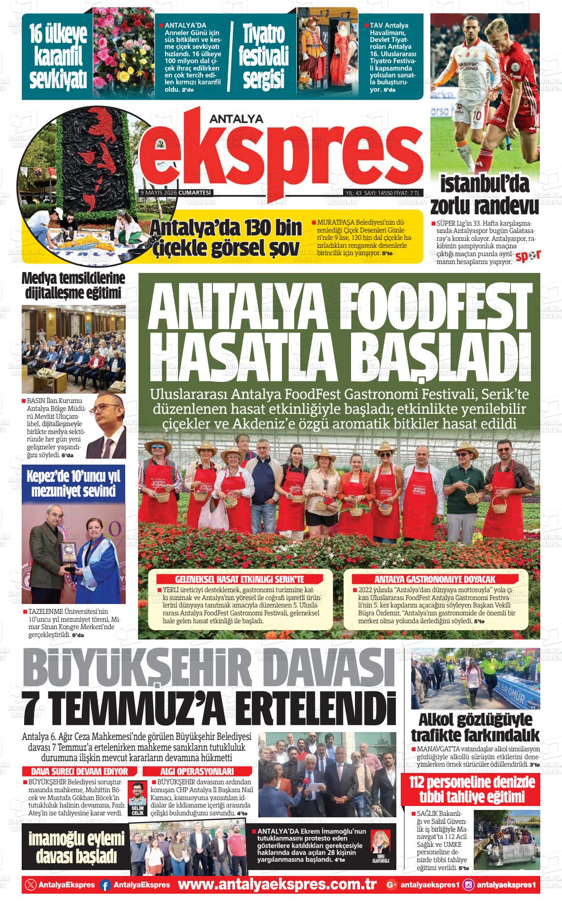 Antalya Ekspres 09.05.2026