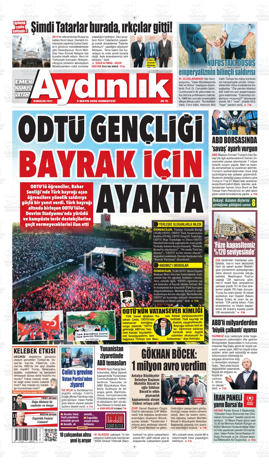Istanbul Aydinlikvatanemeknamus 09.05.2026