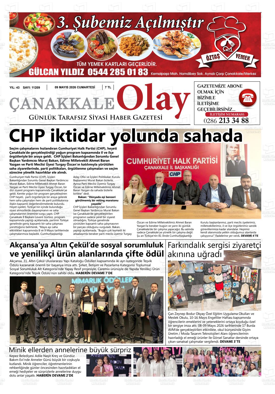 Canakkale Olay 09.05.2026