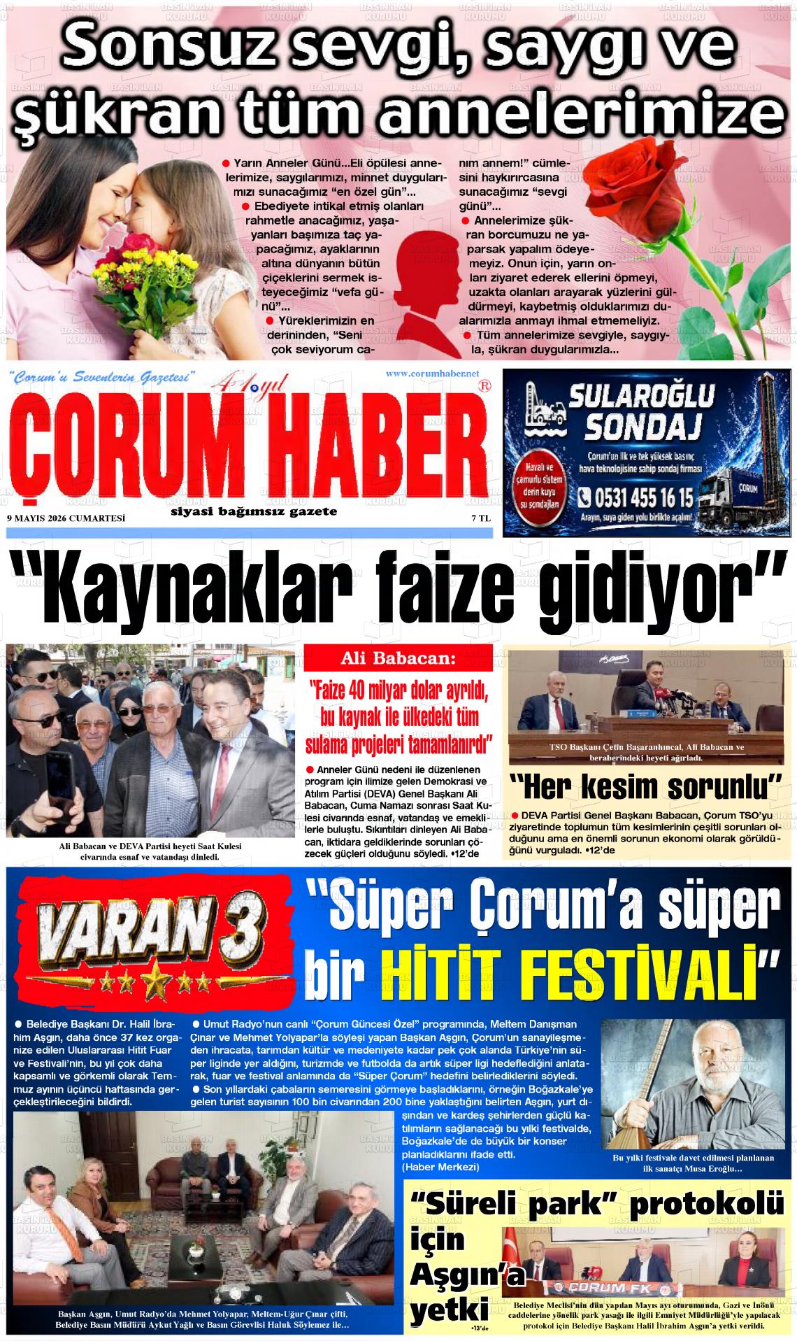 Corum Haber 09.05.2026