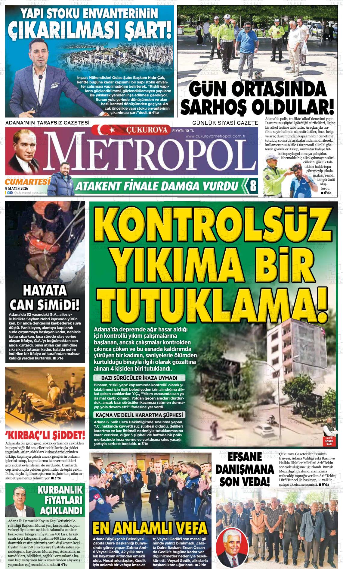 Adana Cukurovametropol 09.05.2026
