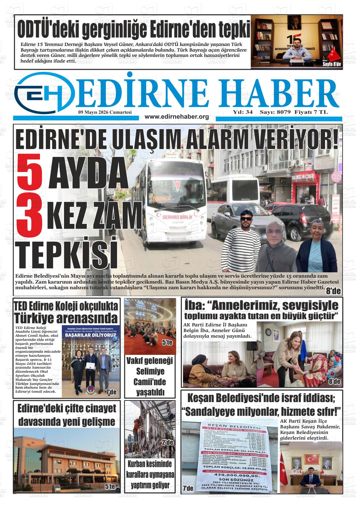 Edirne Haber 09.05.2026