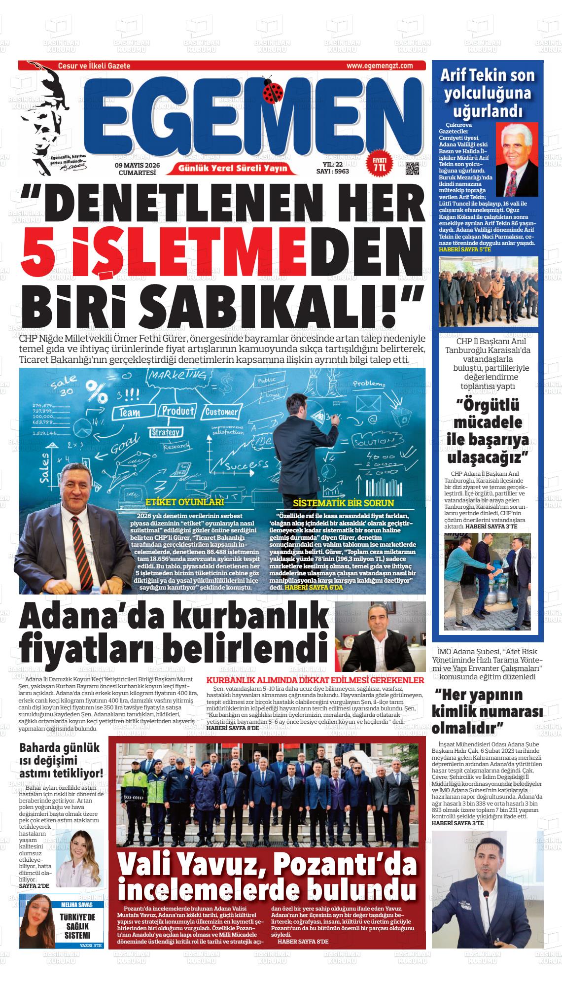 Adana Egemen 09.05.2026